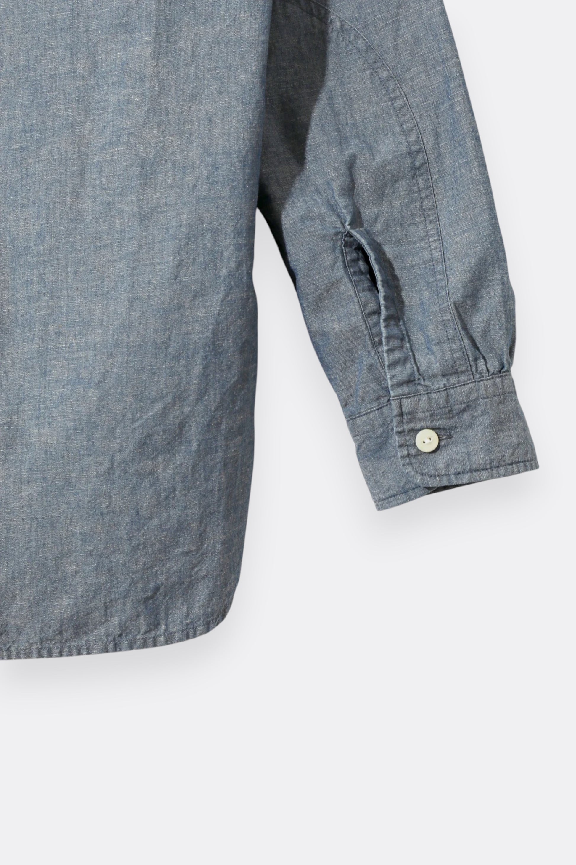 Needles Work Shirt C/L Chambray Blue - Chemise Travail Japonaise - Edgar Bdx