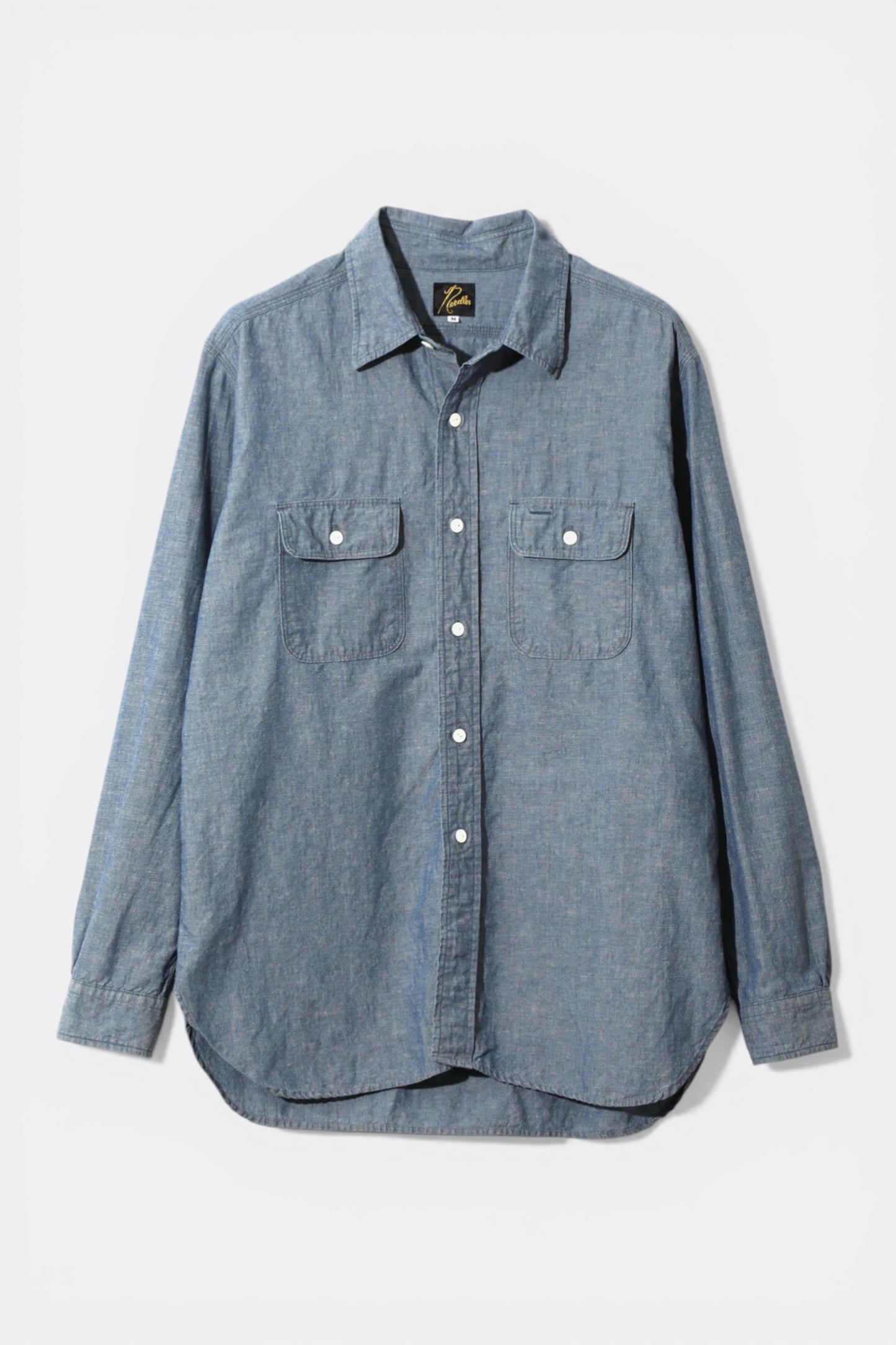 Needles Work Shirt C/L Chambray Blue - Chemise Travail Japonaise - Edgar Bdx