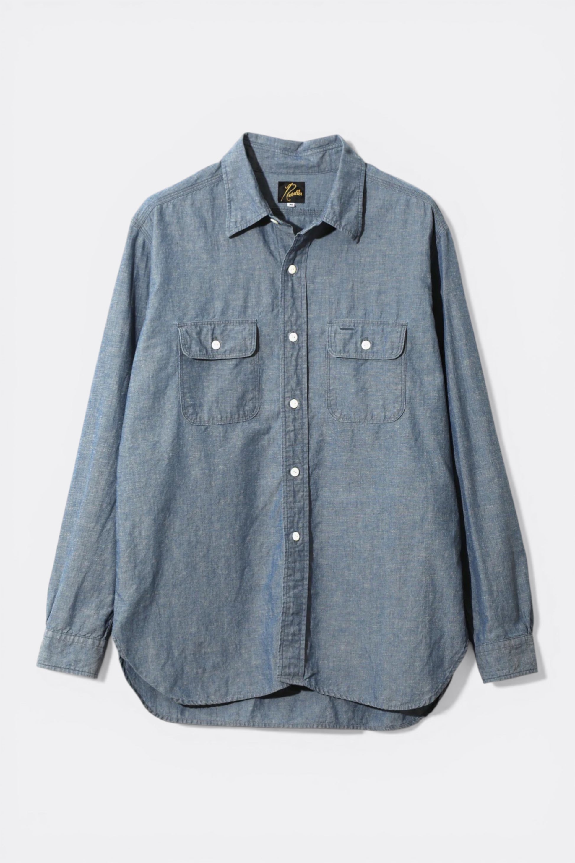 Needles Work Shirt C/L Chambray Blue - Chemise Travail Japonaise - Edgar Bdx
