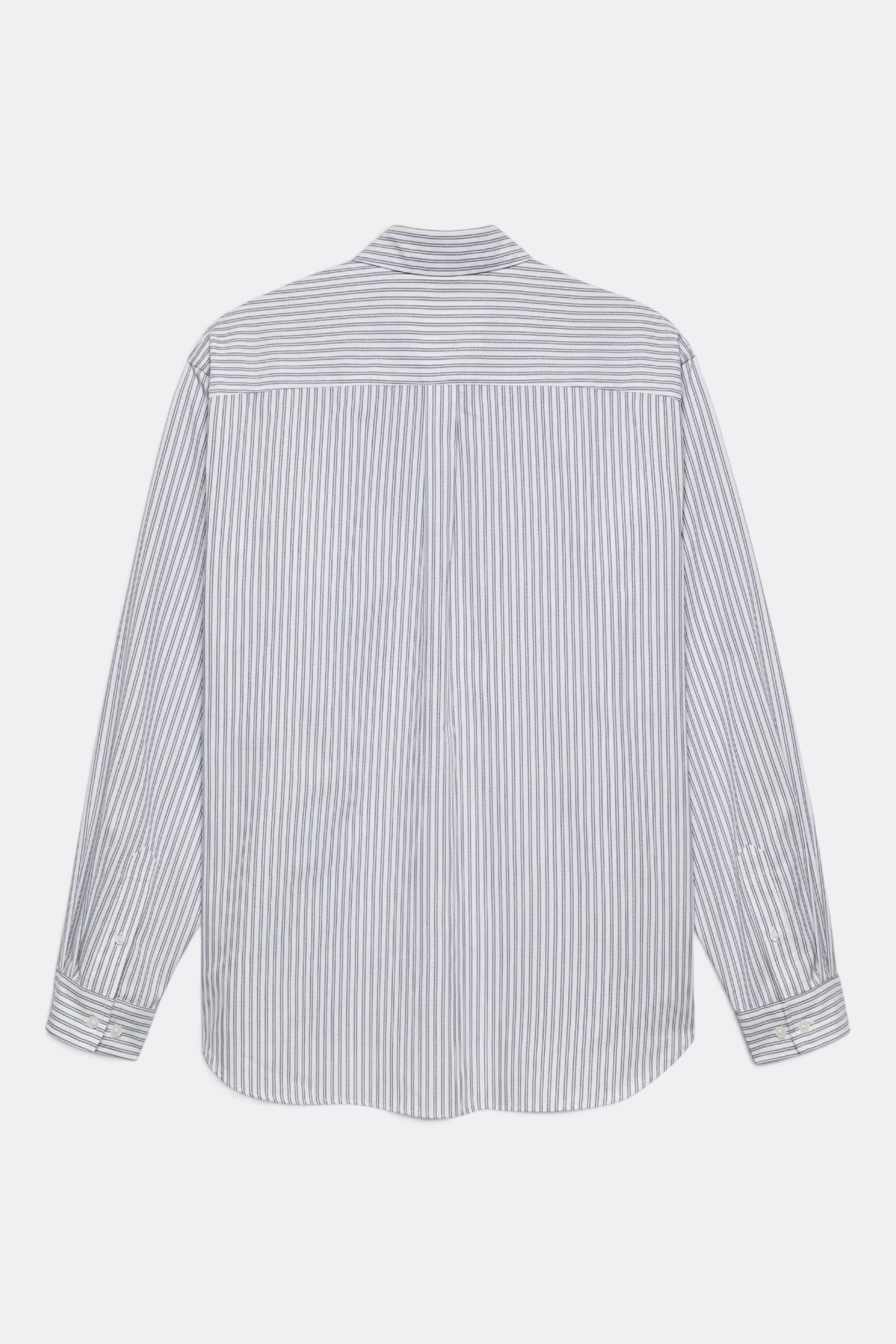 NEW AMSTERDAM SURF ASSOCIATION Beach Shirt White Black | Chemise Rayée Unisexe Surf | Edgar Bdx