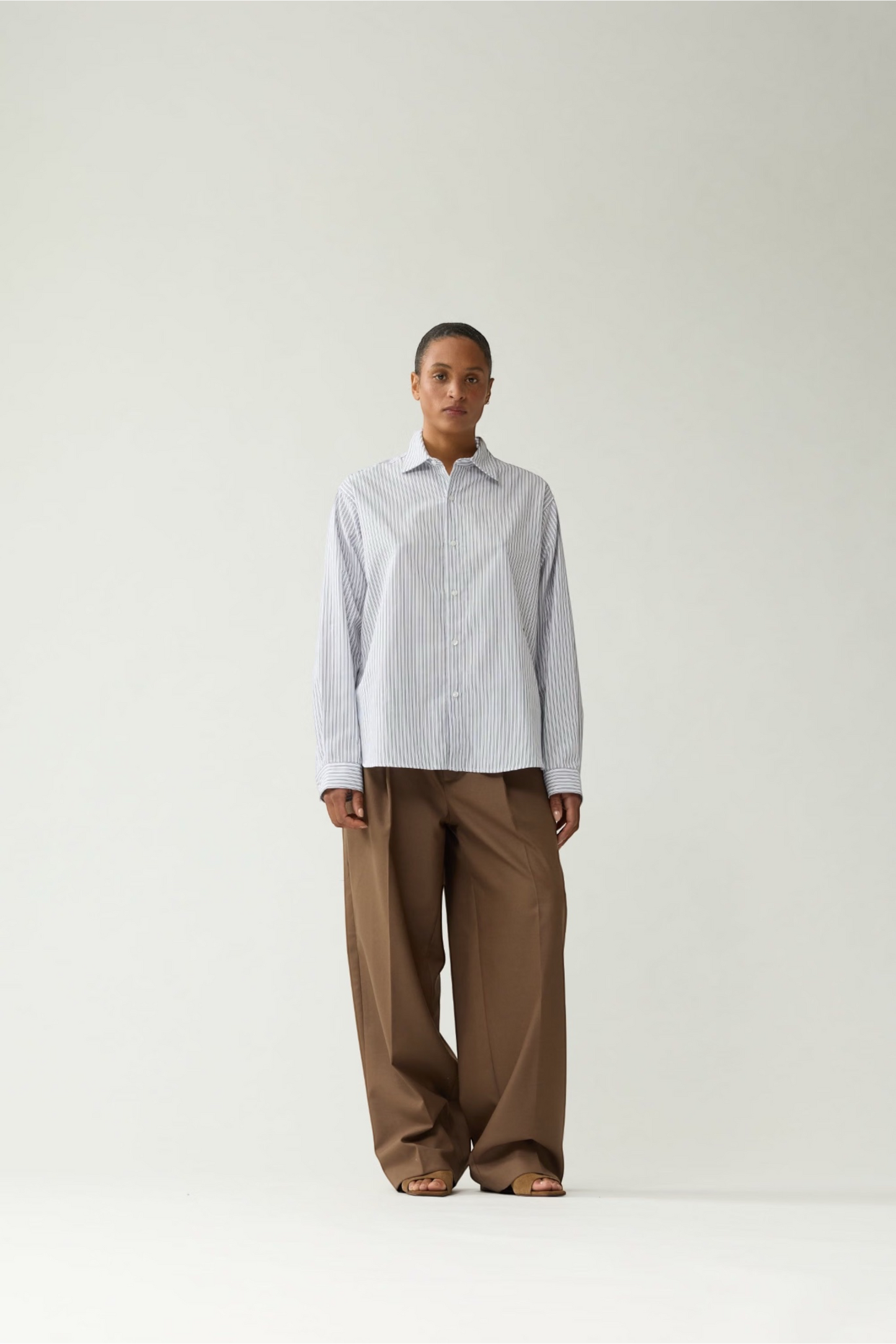 NEW AMSTERDAM SURF ASSOCIATION Beach Shirt White Black | Chemise Rayée Unisexe Surf | Edgar Bdx