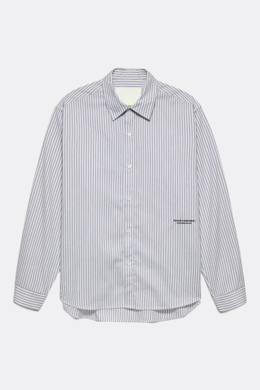 NEW AMSTERDAM SURF ASSOCIATION Beach Shirt White Black | Chemise Rayée Unisexe Surf | Edgar Bdx