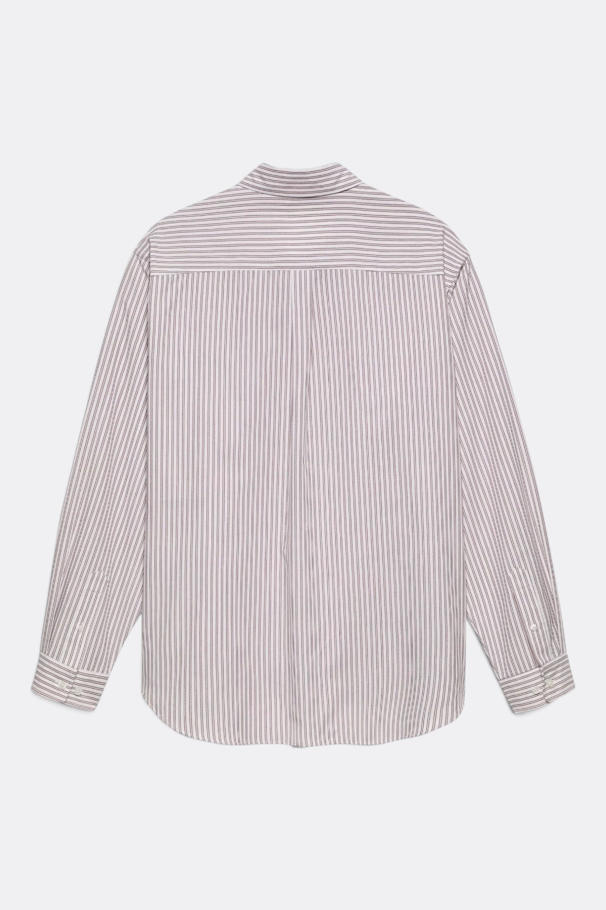 NEW AMSTERDAM SURF ASSOCIATION Beach Shirt White Red | Chemise Rayée Unisexe Surf | Edgar Bdx