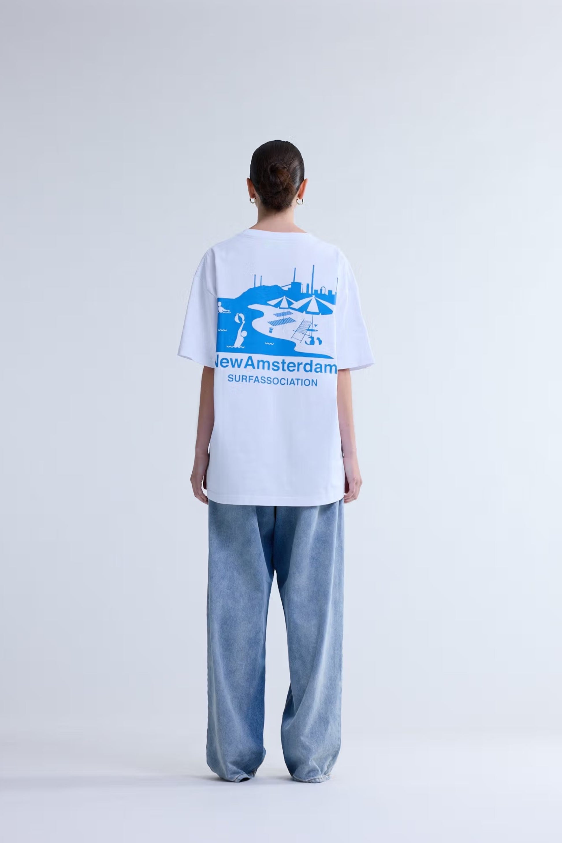 New Amsterdam Surf Association - Beach Sign Tee (White)