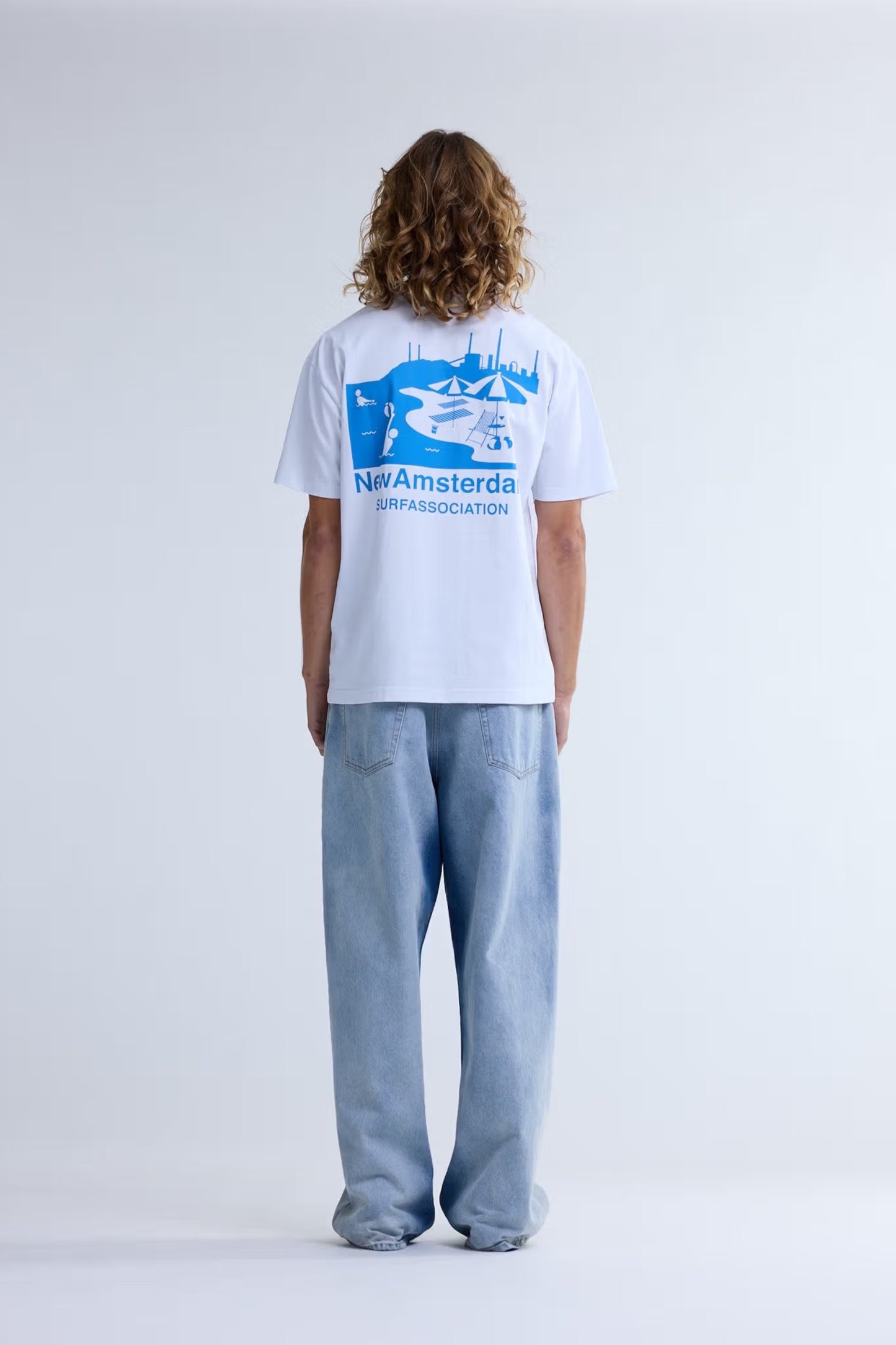 New Amsterdam Surf Association - Beach Sign Tee (White)