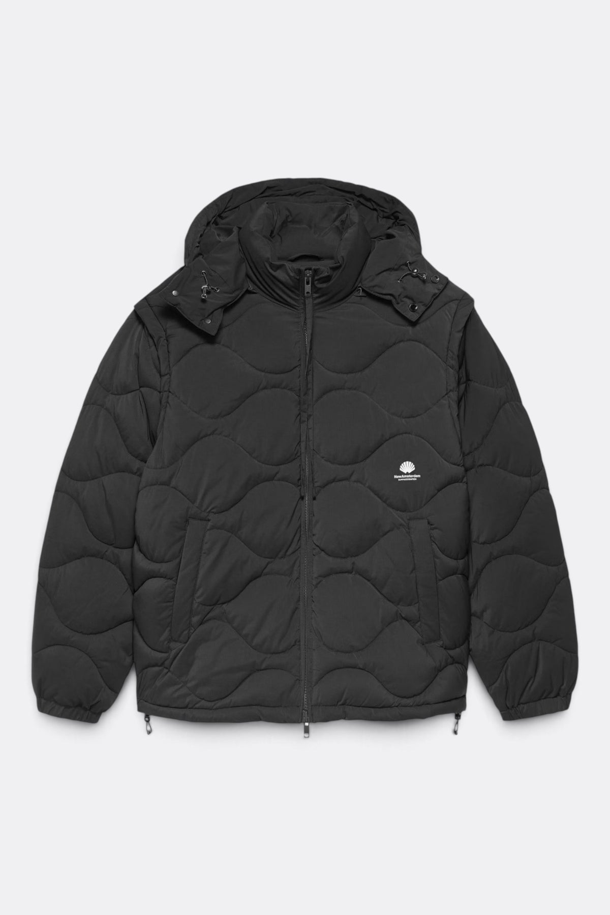 NEW AMSTERDAM SURF ASSOCIATION Detachable Jacket Black | Edgar Bdx