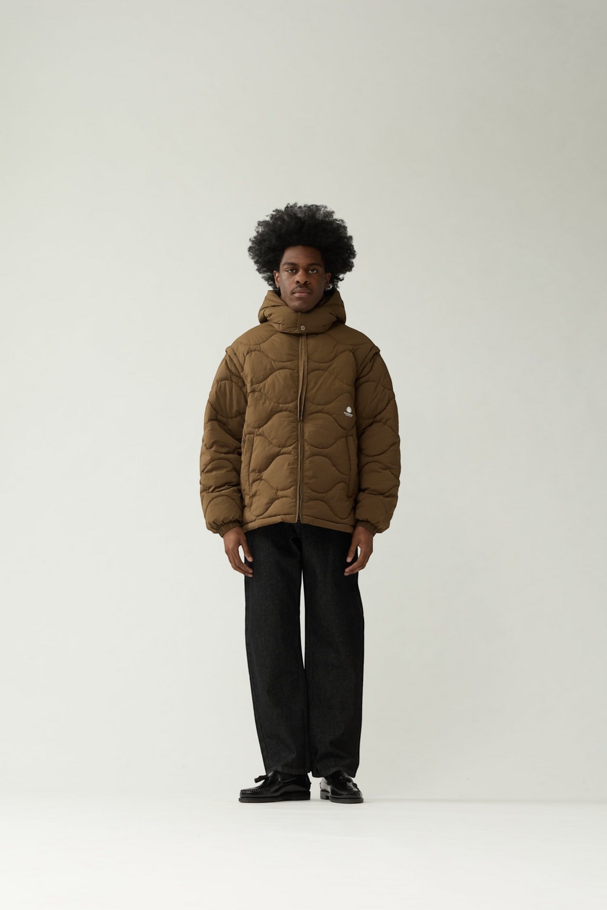 NEW AMSTERDAM SURF ASSOCIATION Detachable Jacket Brown | Edgar Bdx