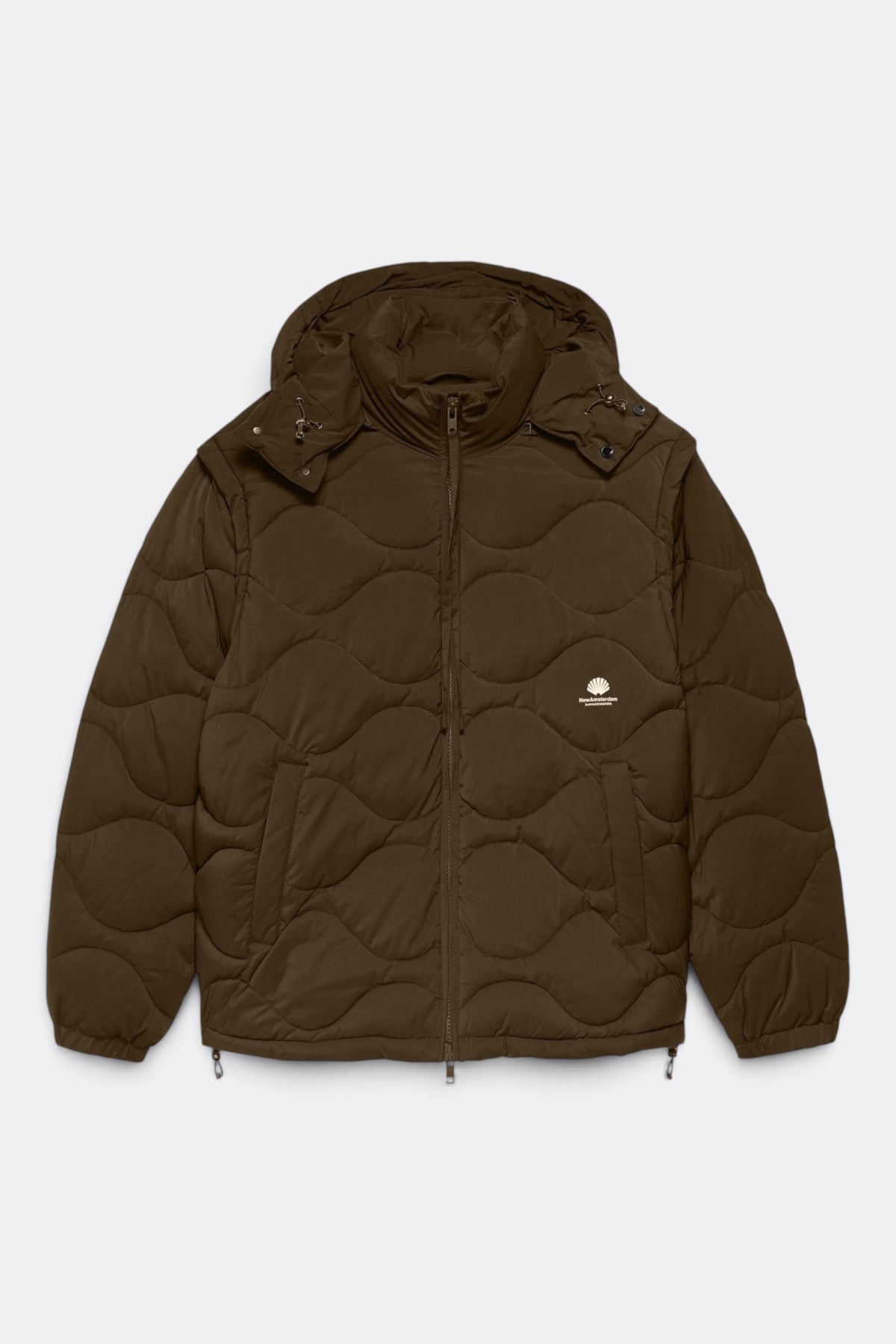 NEW AMSTERDAM SURF ASSOCIATION Detachable Jacket Brown | Edgar Bdx