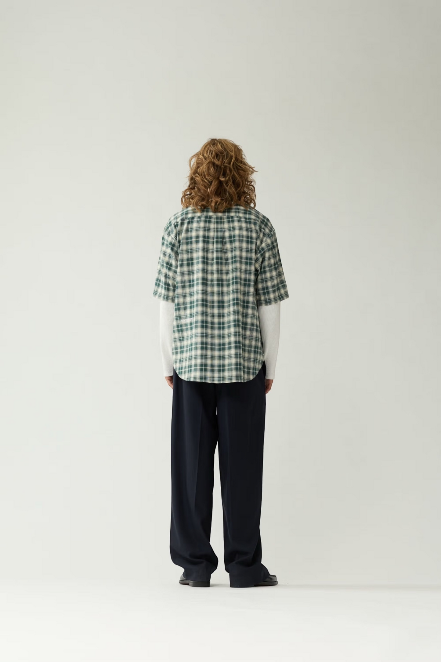 NEW AMSTERDAM SURF ASSOCIATION Double Layer Shirt Green White Check | Chemise Premium | Edgar Bdx