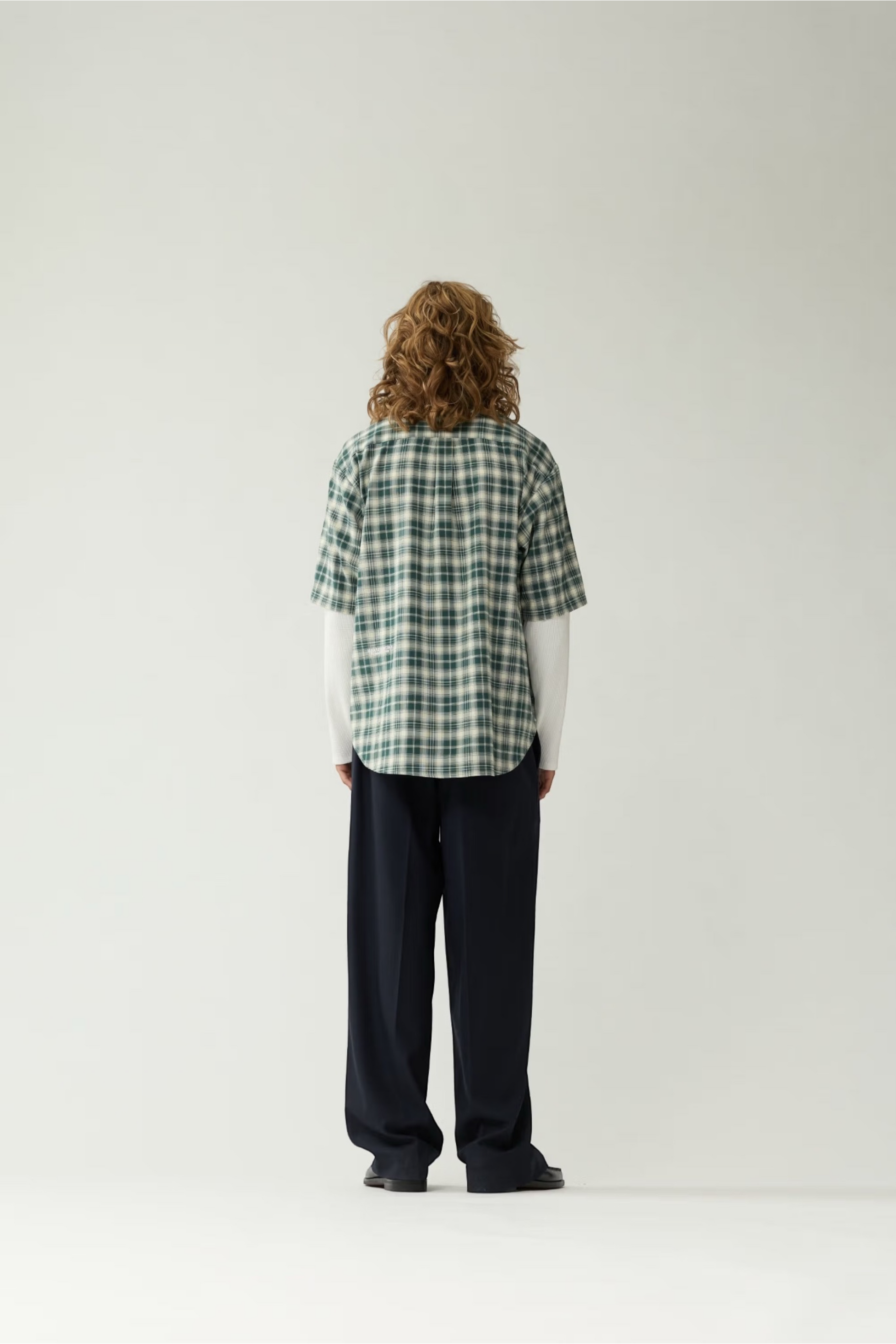 NEW AMSTERDAM SURF ASSOCIATION Double Layer Shirt Green White Check | Chemise Premium | Edgar Bdx