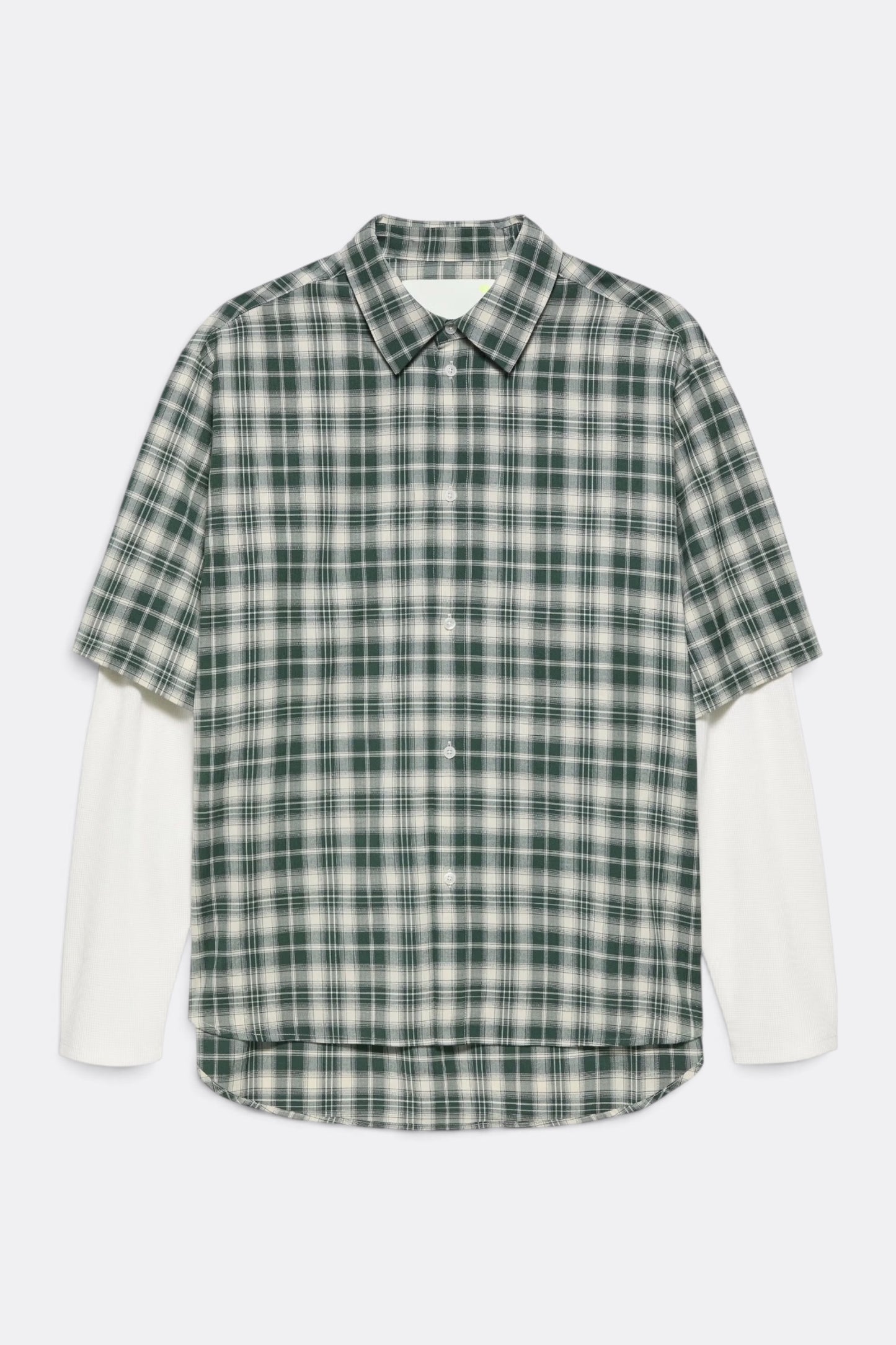 NEW AMSTERDAM SURF ASSOCIATION Double Layer Shirt Green White Check | Chemise Premium | Edgar Bdx