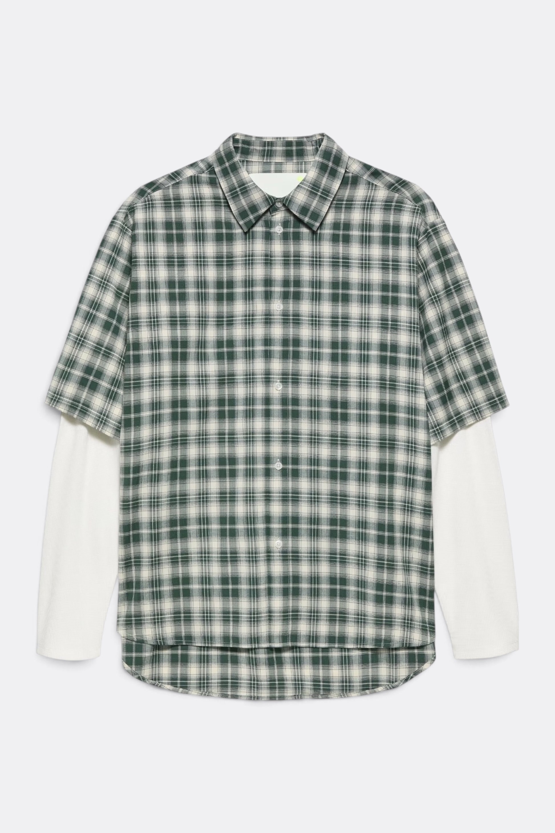 NEW AMSTERDAM SURF ASSOCIATION Double Layer Shirt Green White Check | Chemise Premium | Edgar Bdx