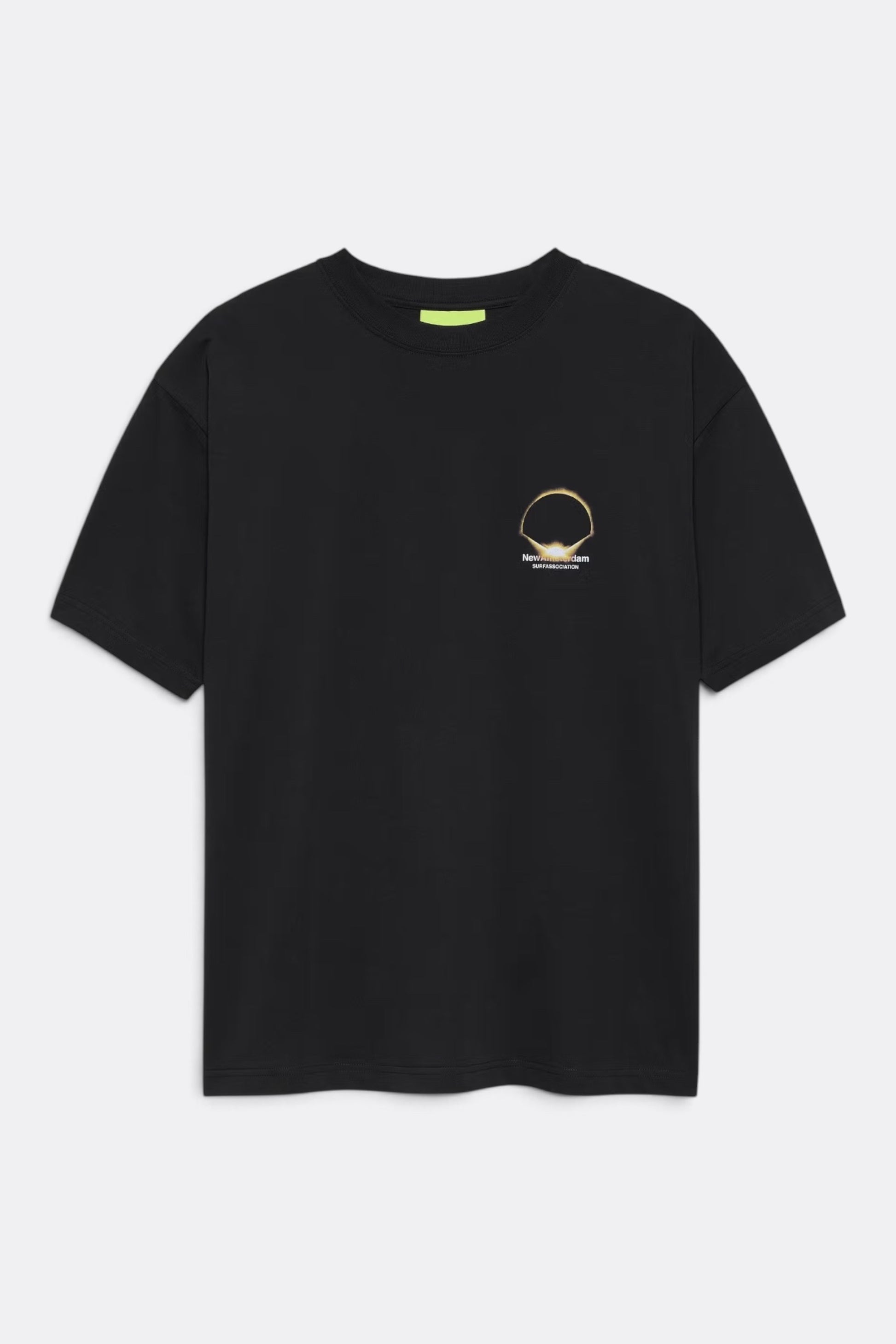 NEW AMSTERDAM SURF ASSOCIATION Eclipse Tee Black | T-Shirt Coton Premium | Edgar Bdx