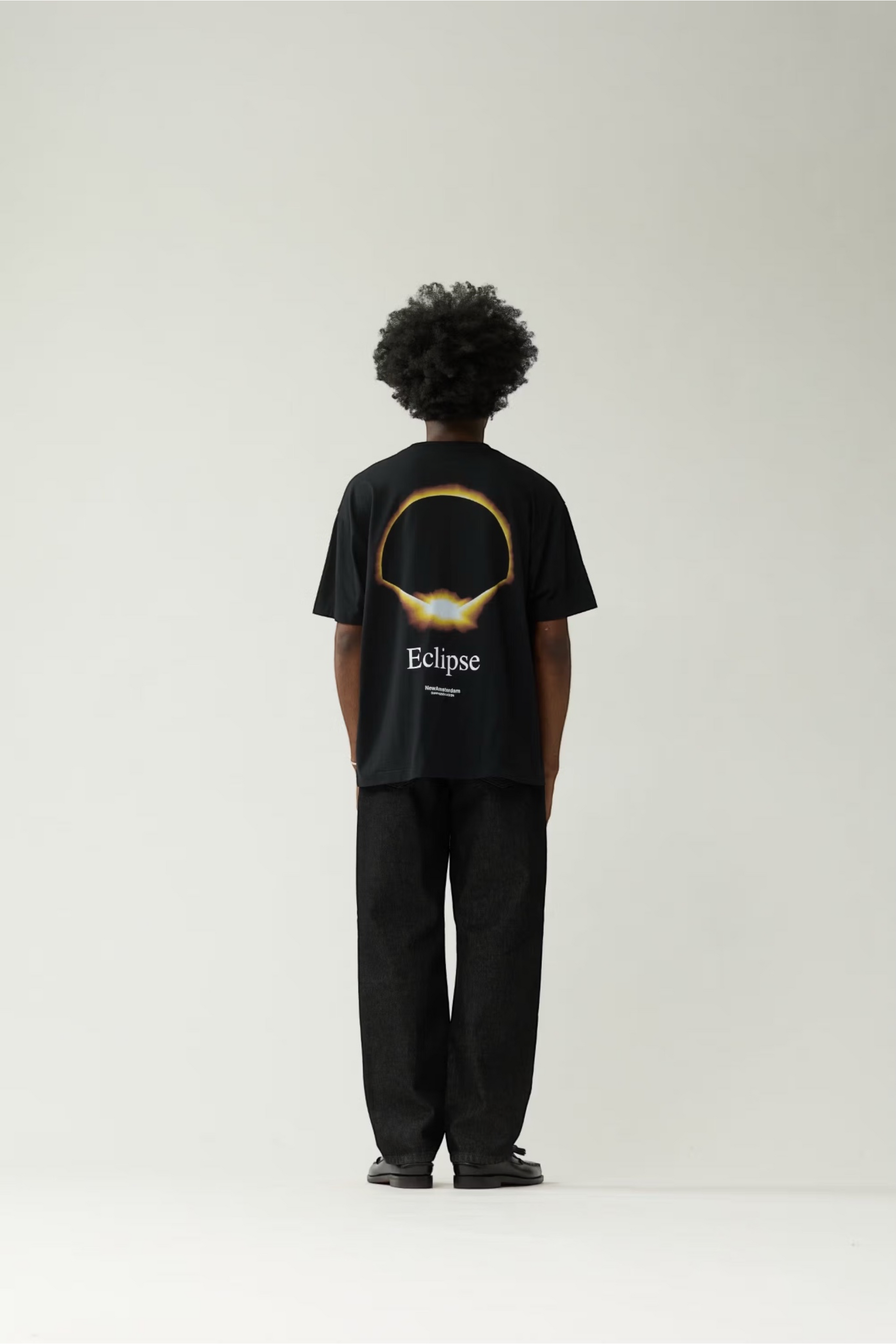 NEW AMSTERDAM SURF ASSOCIATION Eclipse Tee Black | T-Shirt Coton Premium | Edgar Bdx