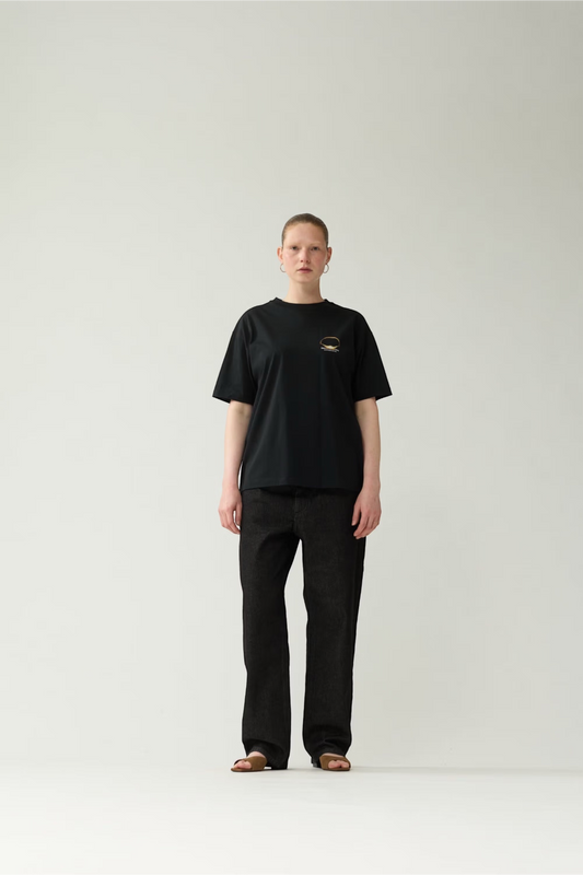 NEW AMSTERDAM SURF ASSOCIATION Eclipse Tee Black | T-Shirt Coton Premium | Edgar Bdx