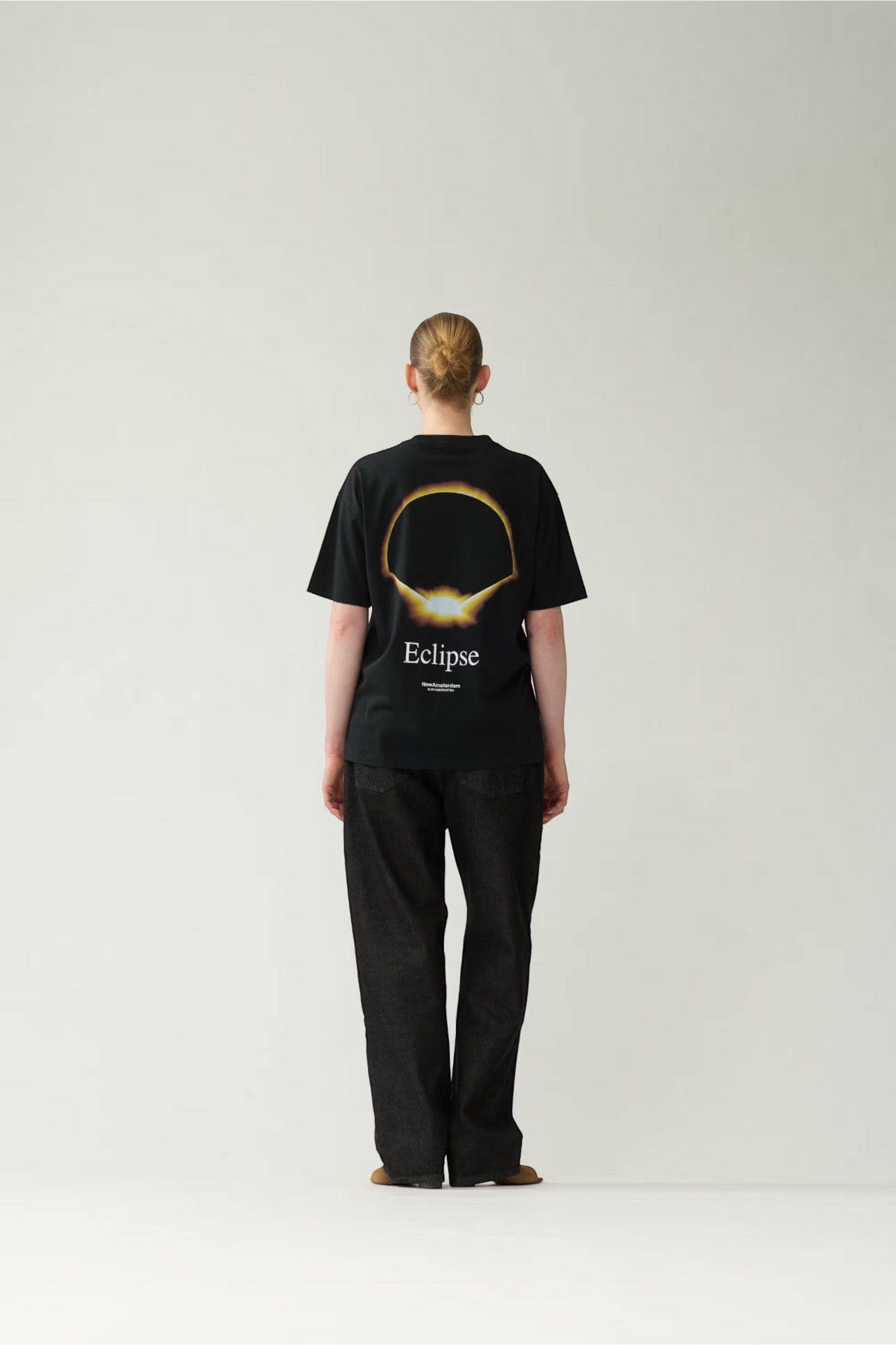 NEW AMSTERDAM SURF ASSOCIATION Eclipse Tee Black | T-Shirt Coton Premium | Edgar Bdx