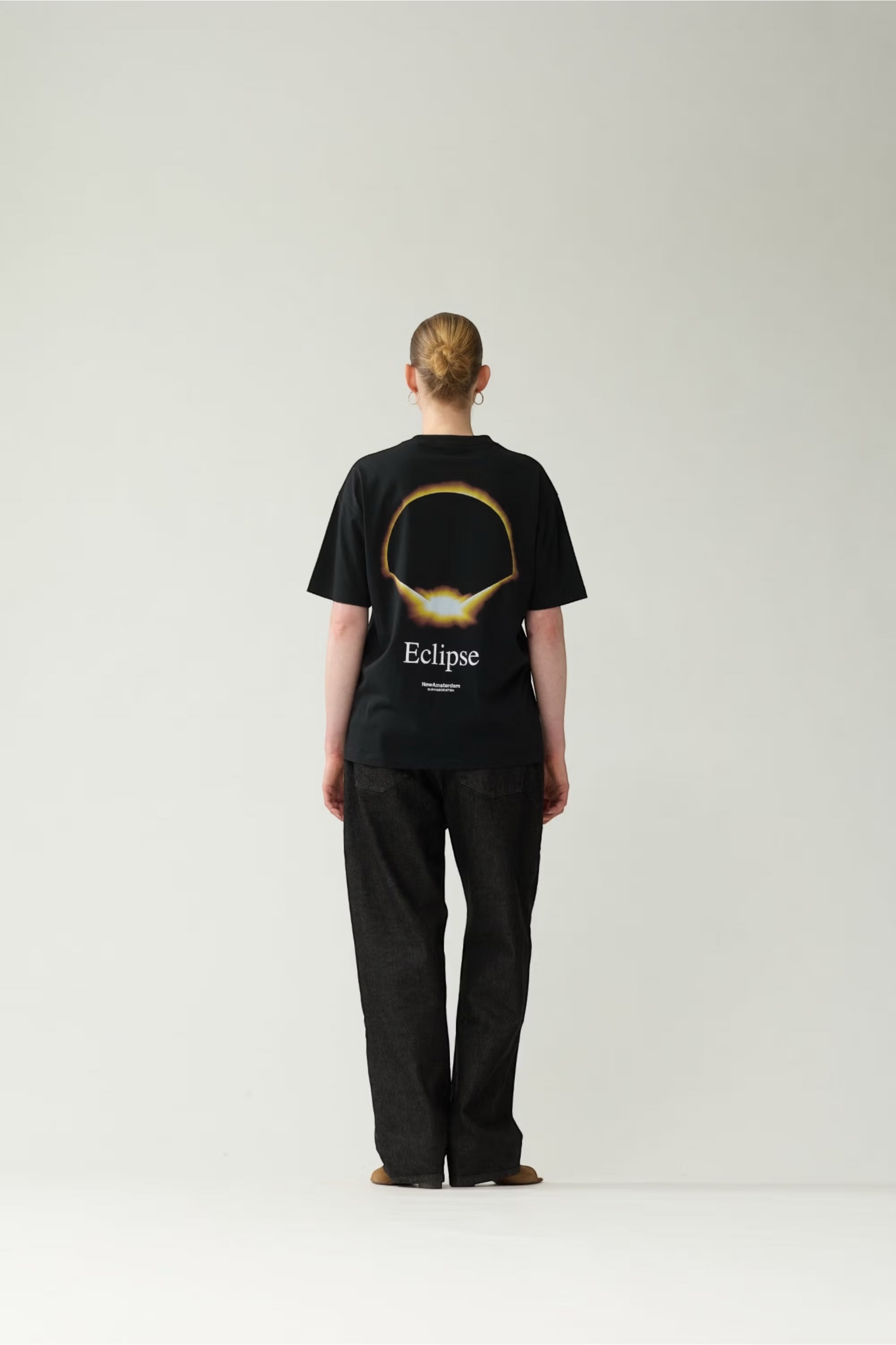 NEW AMSTERDAM SURF ASSOCIATION Eclipse Tee Black | T-Shirt Coton Premium | Edgar Bdx