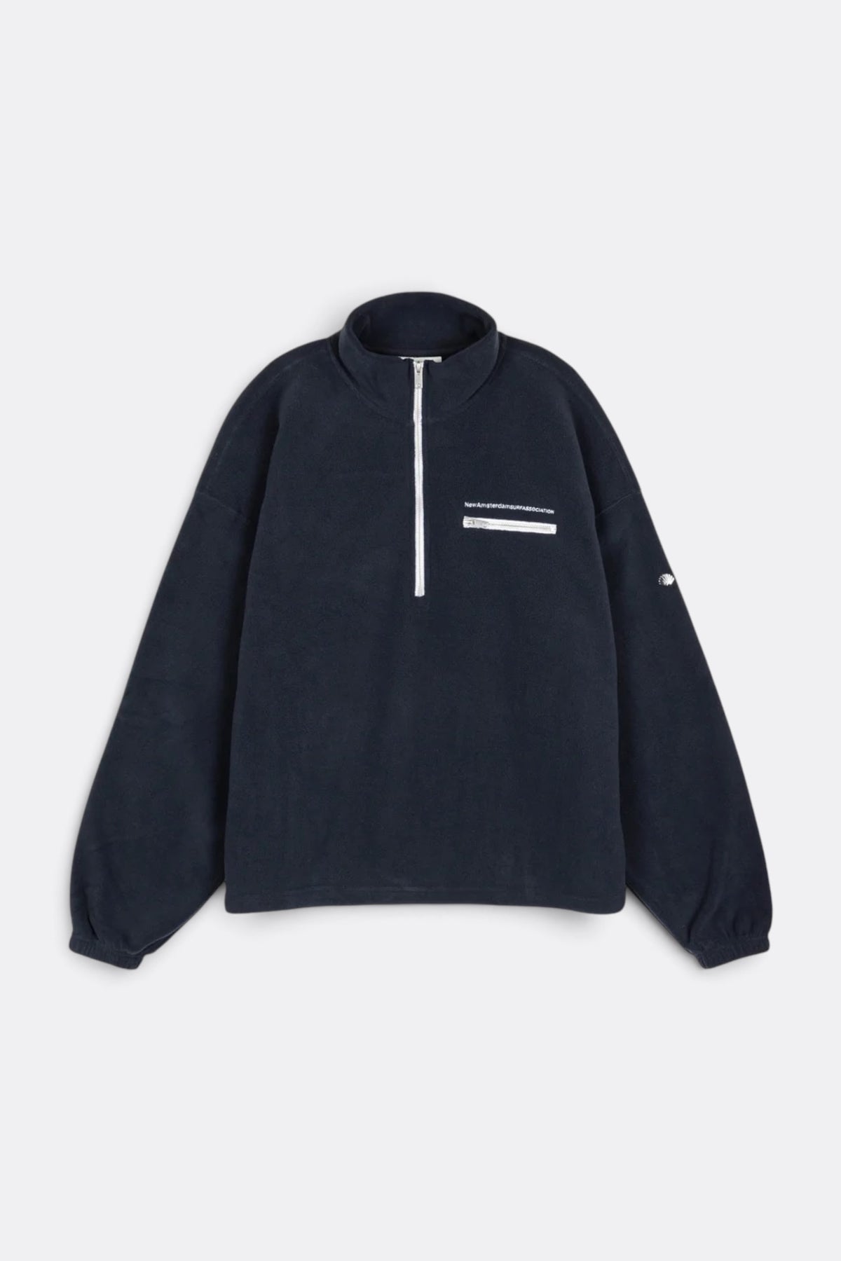 NEW AMSTERDAM SURF ASSOCIATION Fleece Half Zip Night | Pull Polaire Demi-Zip Surf Urbain | Edgar Bdx