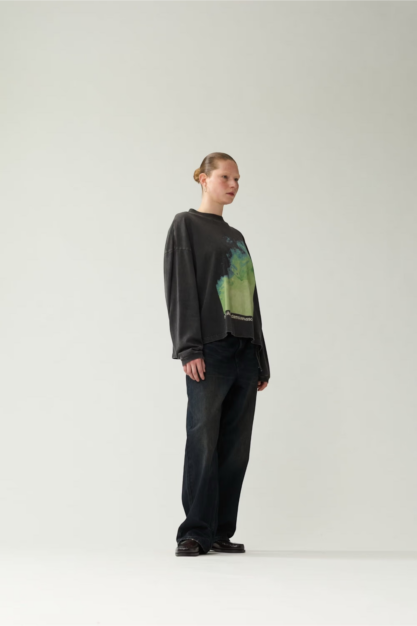 NEW AMSTERDAM SURF ASSOCIATION Heat Wave Longsleeve Tee Caviar | T-Shirt Coton Premium | Edgar Bdx
