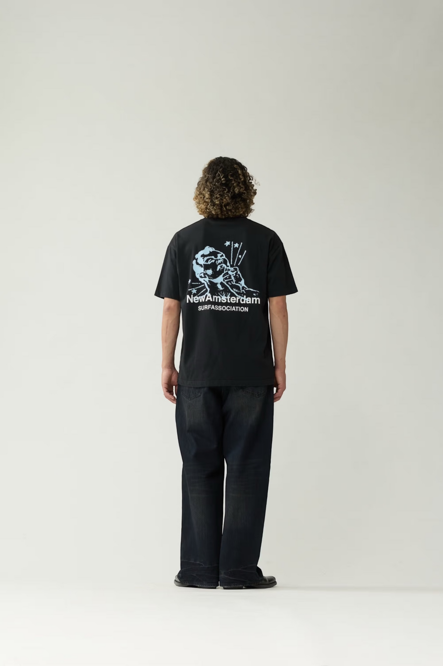 NEW AMSTERDAM SURF ASSOCIATION Knocked Tee Black | T-Shirt Coton Premium | Edgar Bdx