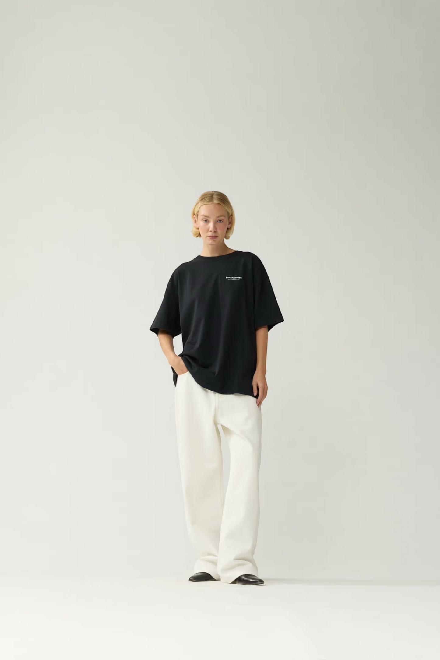 NEW AMSTERDAM SURF ASSOCIATION Knocked Tee Black | T-Shirt Coton Premium | Edgar Bdx
