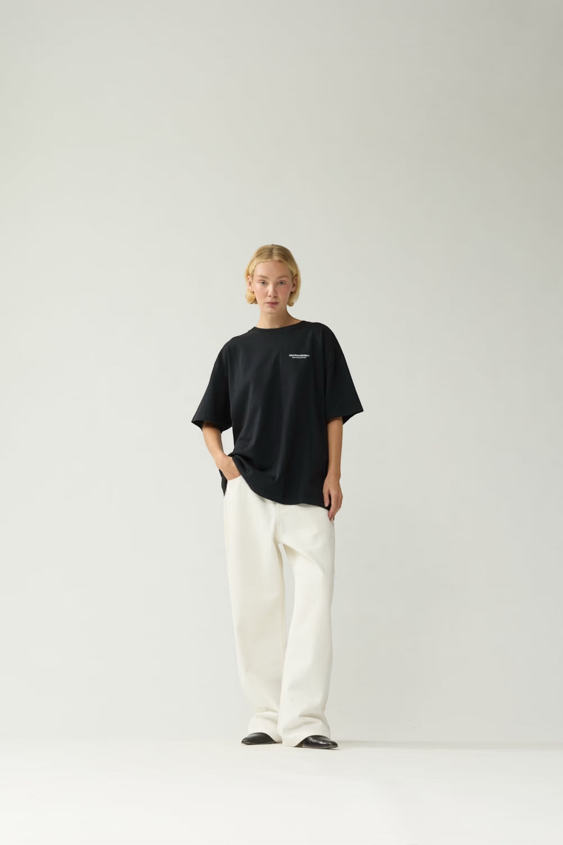 NEW AMSTERDAM SURF ASSOCIATION Knocked Tee Black | T-Shirt Coton Premium | Edgar Bdx