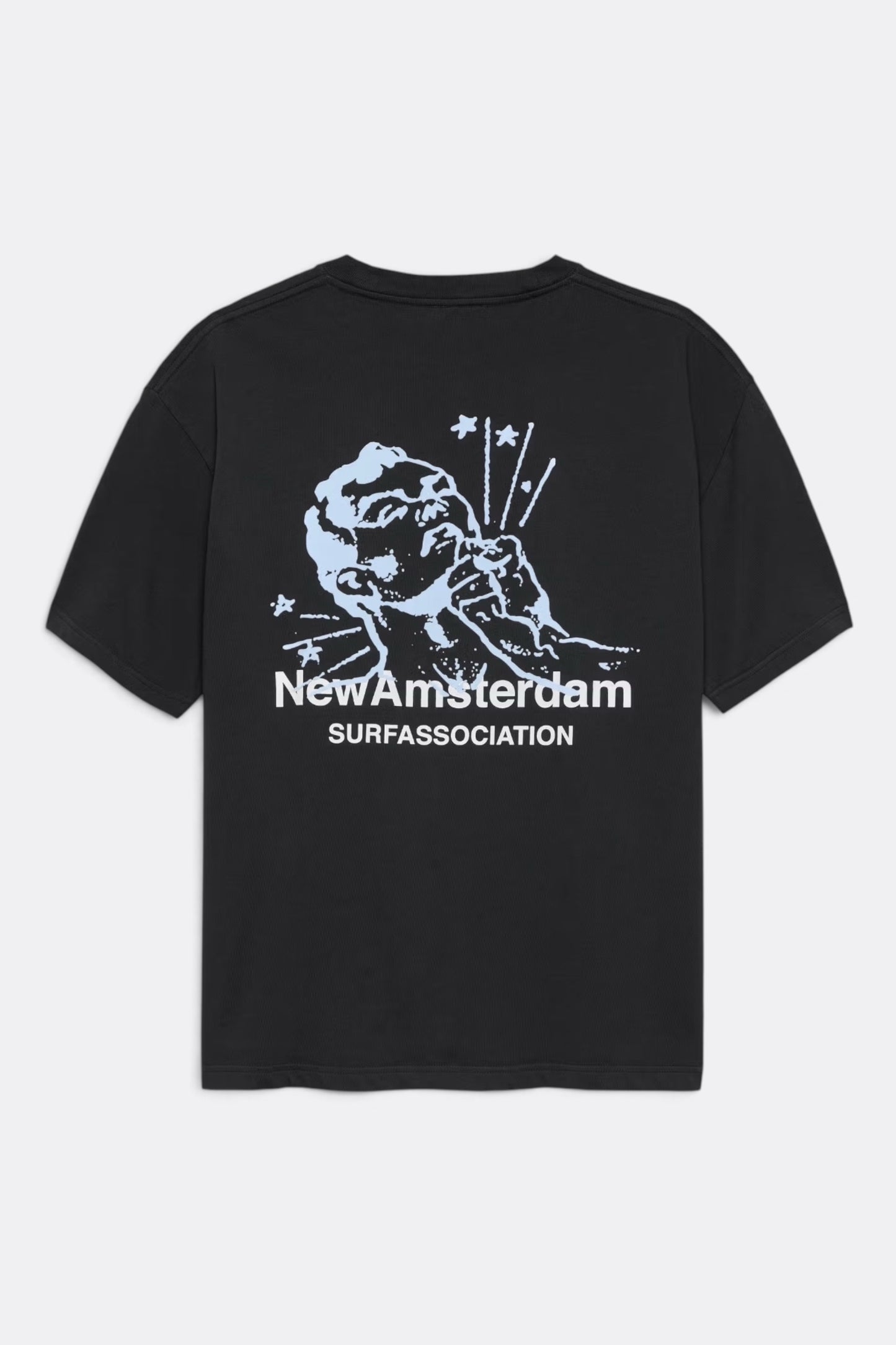 NEW AMSTERDAM SURF ASSOCIATION Knocked Tee Black | T-Shirt Coton Premium | Edgar Bdx