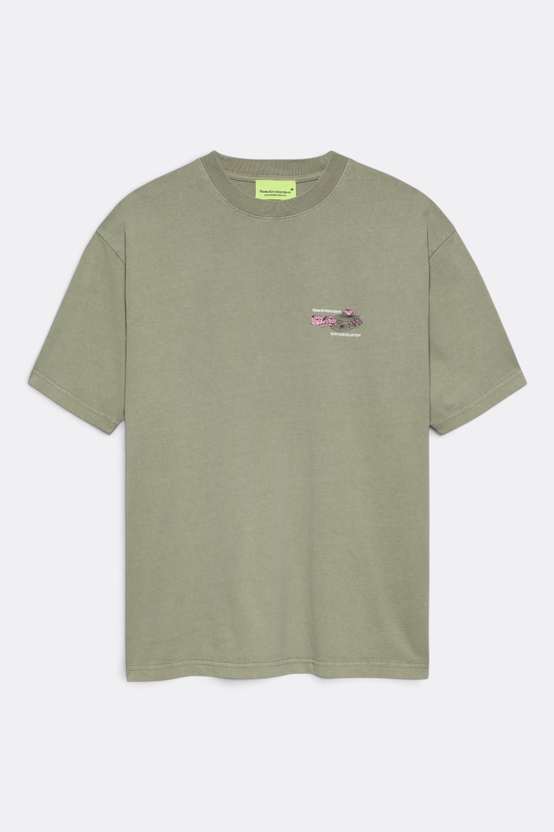 NEW AMSTERDAM SURF ASSOCIATION Lilies Tee Sea Grass | T-Shirt Coton Premium | Edgar Bdx