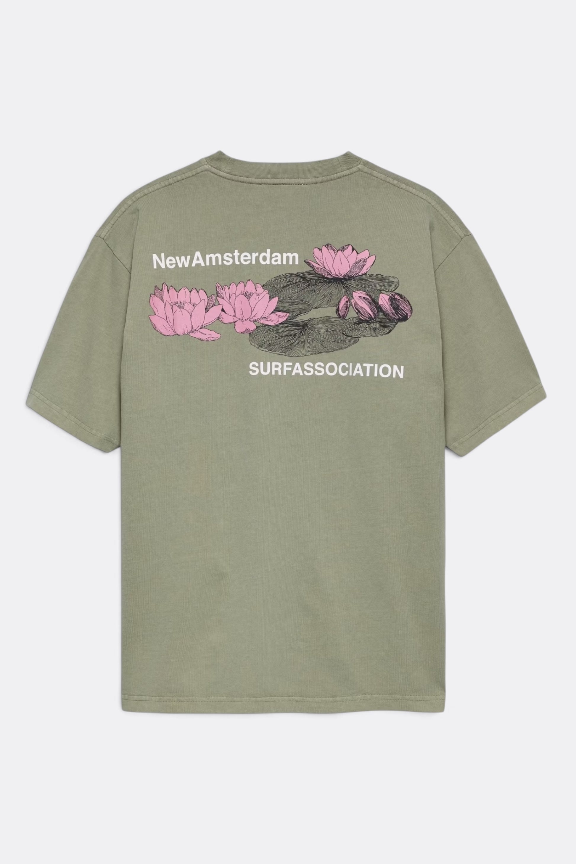 NEW AMSTERDAM SURF ASSOCIATION Lilies Tee Sea Grass | T-Shirt Coton Premium | Edgar Bdx