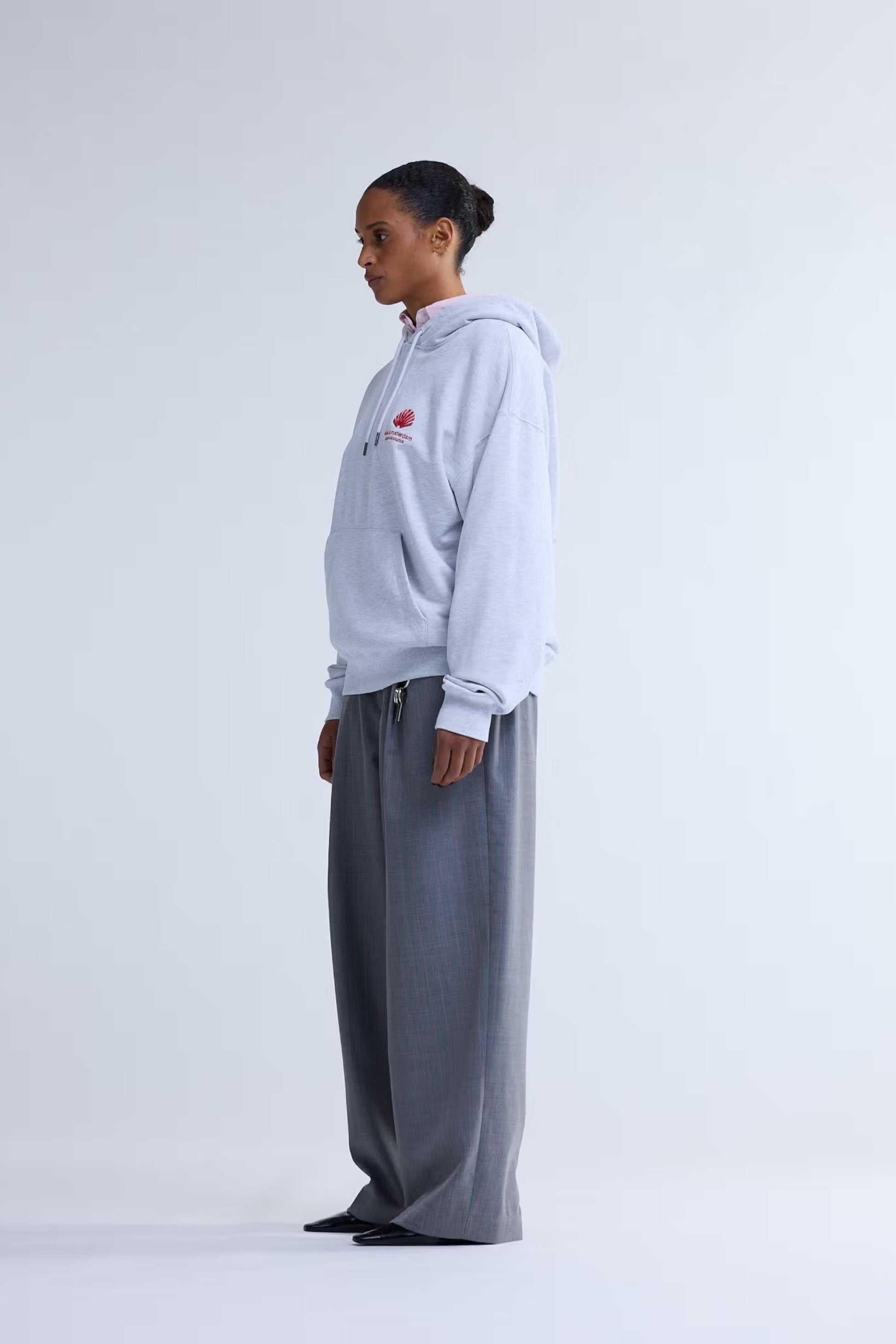 New Amsterdam Surf Association Logo Hoodie Ash Poppy Red | Sweat | Edgar Bdx