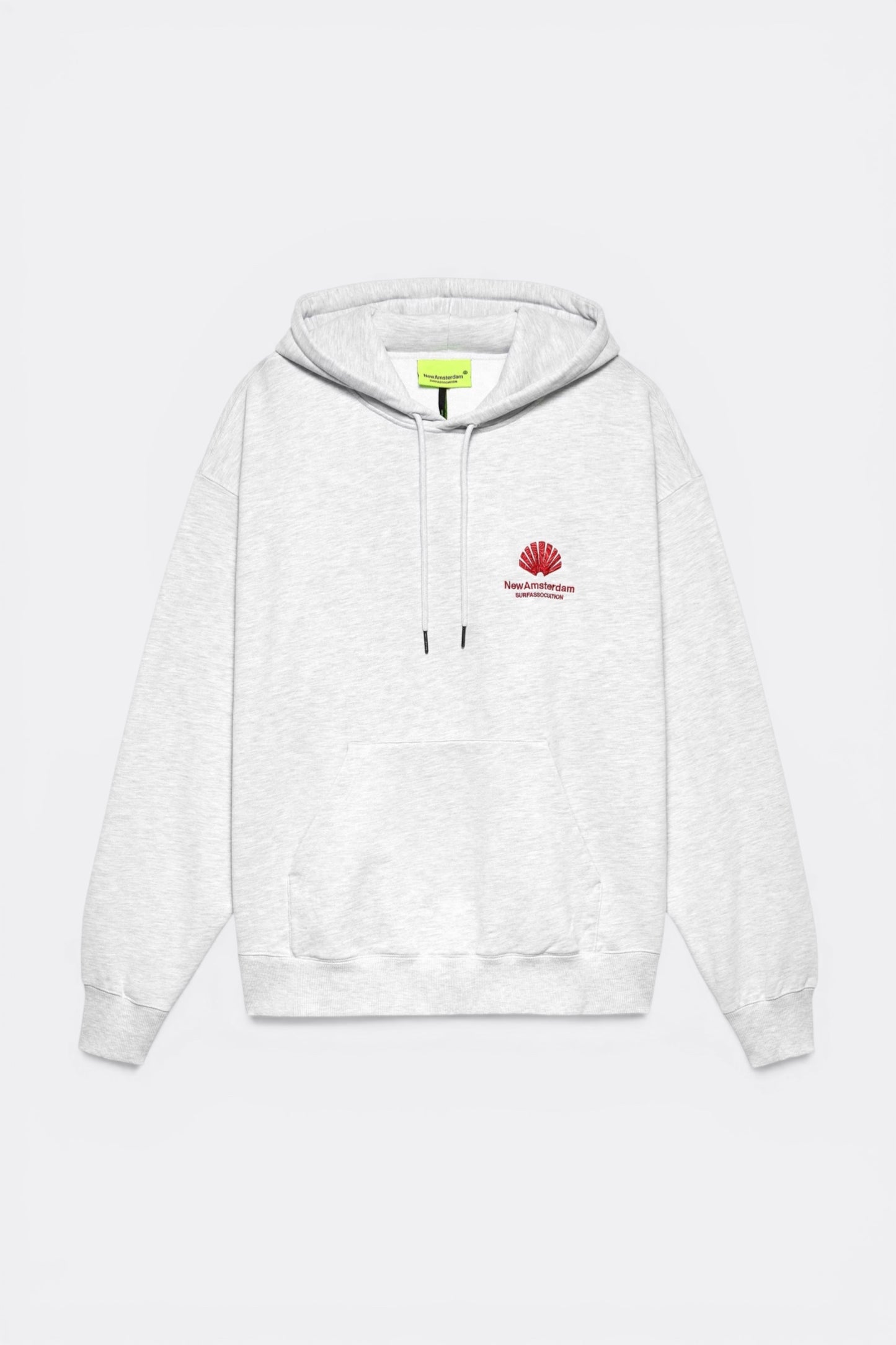 New Amsterdam Surf Association Logo Hoodie Ash Poppy Red | Sweat | Edgar Bdx
