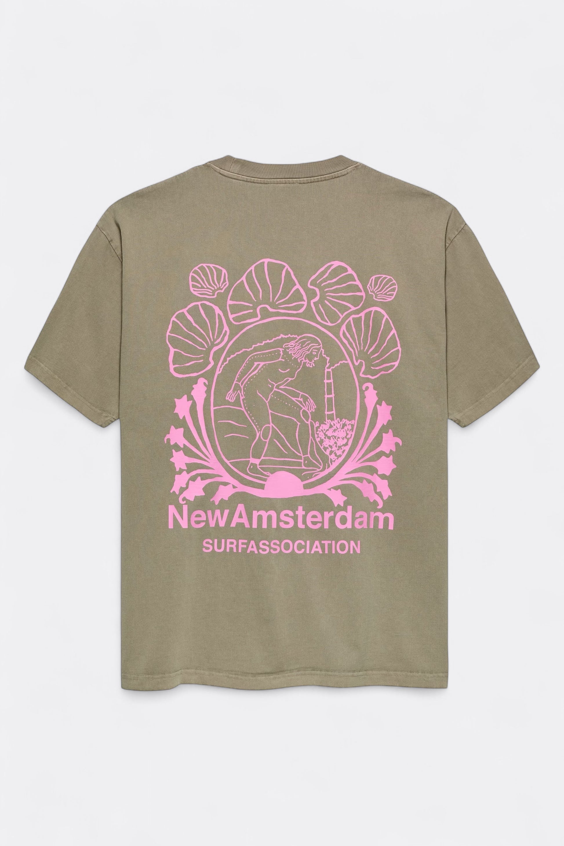 New Amsterdam Surf Association - Lost Surfer T-Shirt (Taupe)