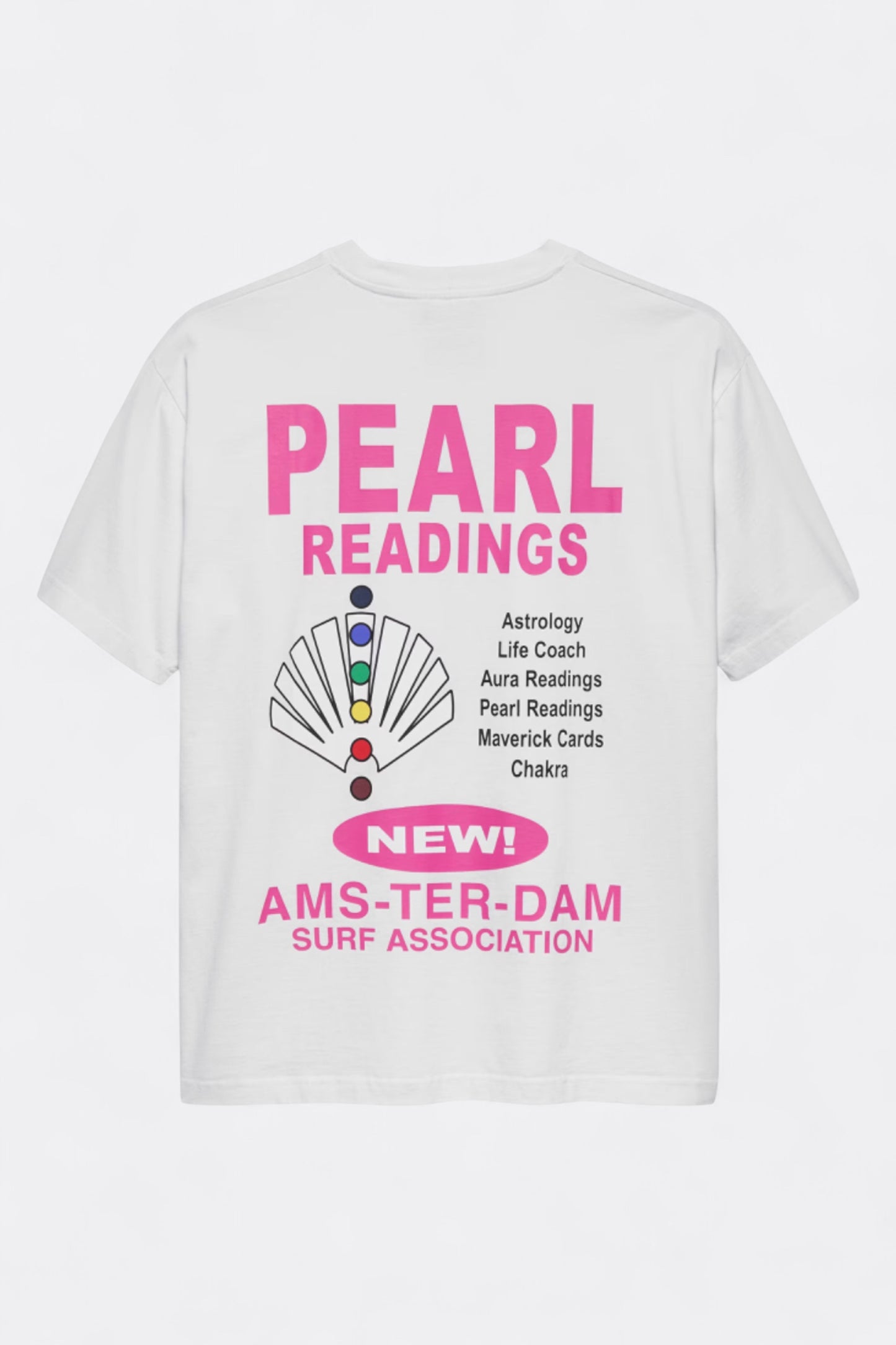 New Amsterdam Surf Association - Pear Reading Tee (Washed White)