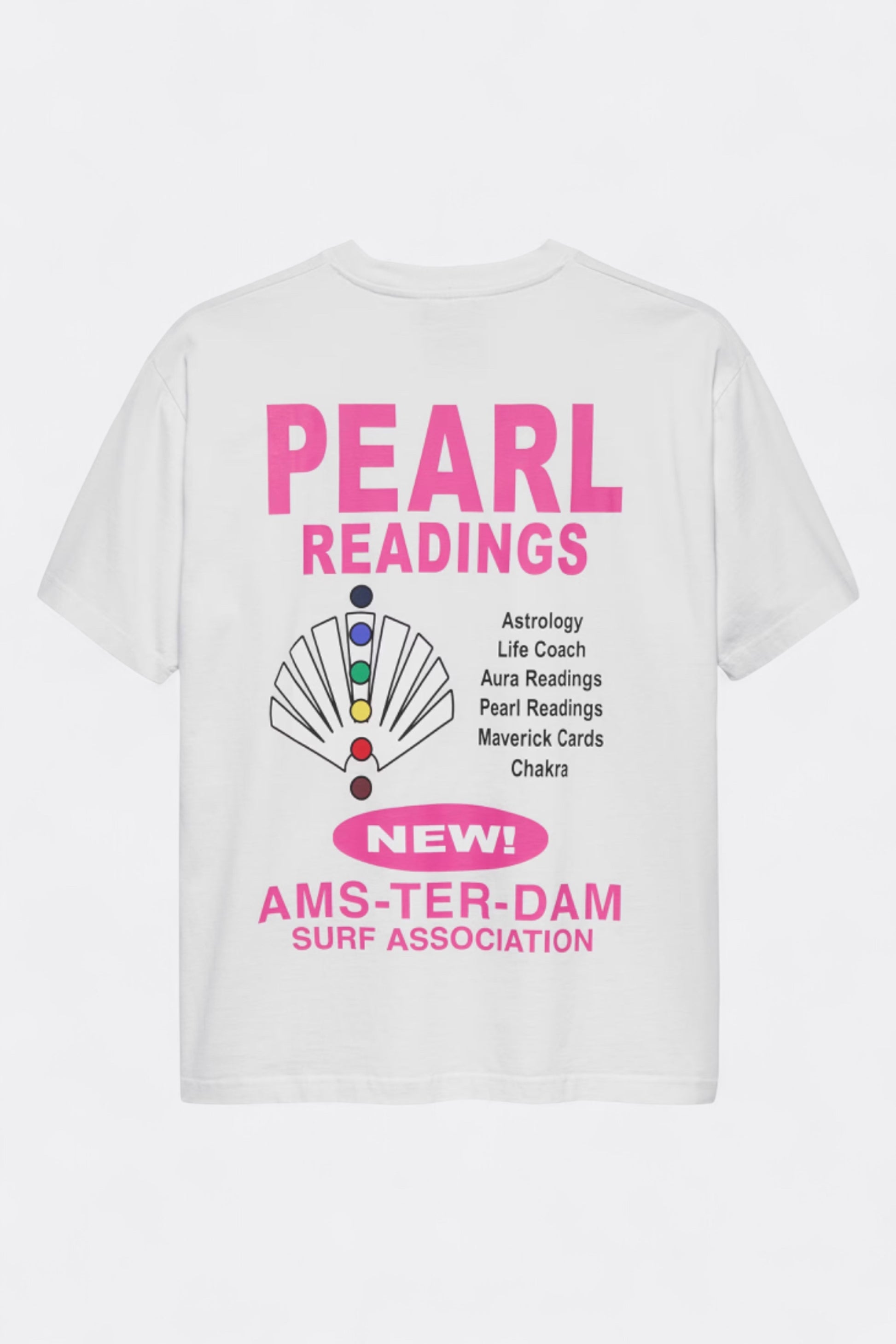 New Amsterdam Surf Association - Pear Reading Tee (Washed White)