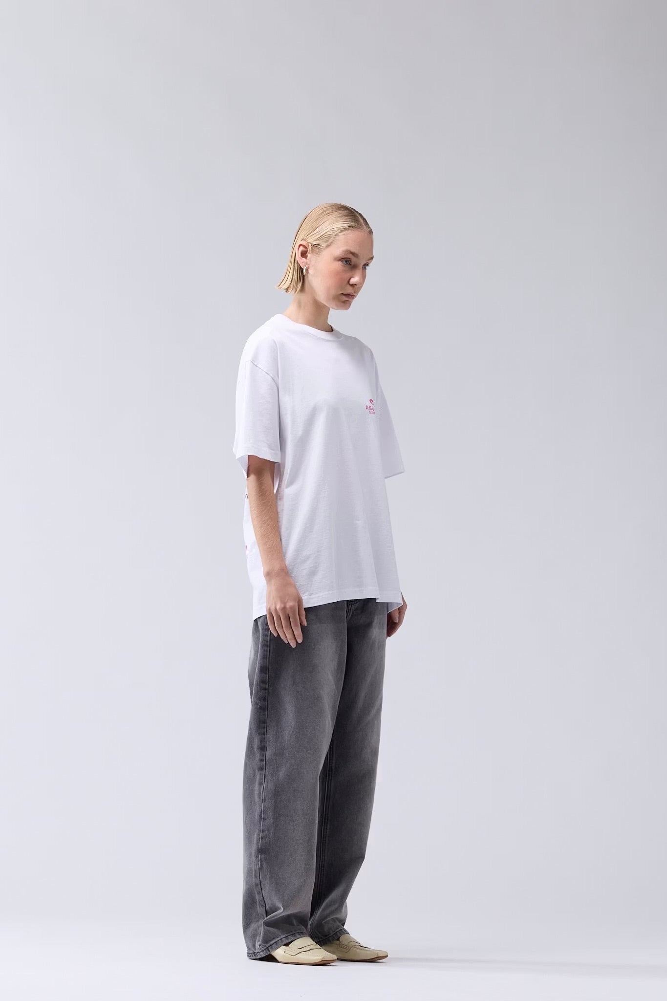 New Amsterdam Surf Association - Pear Reading Tee (Washed White)