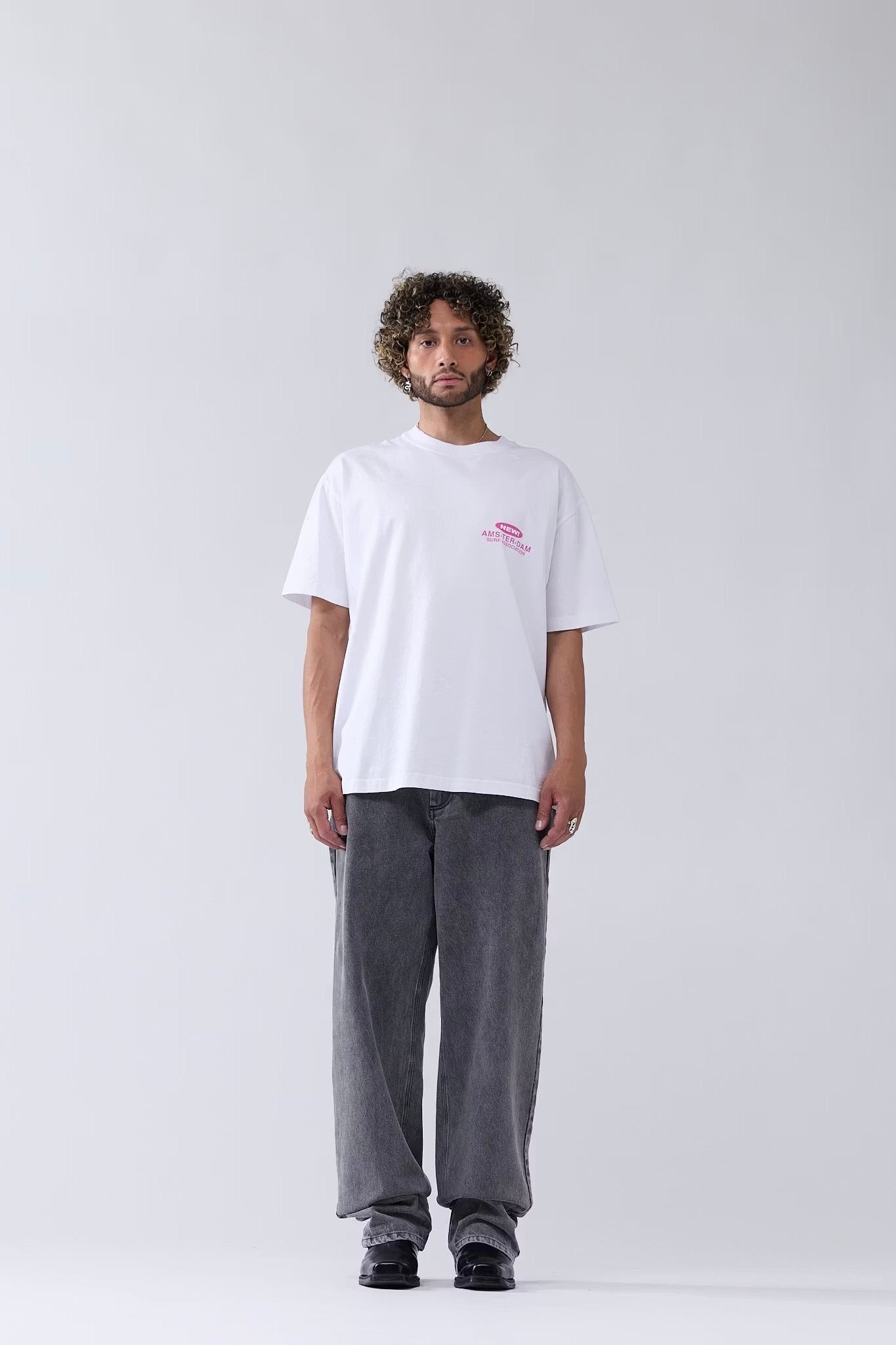 New Amsterdam Surf Association - Pear Reading Tee (Washed White)