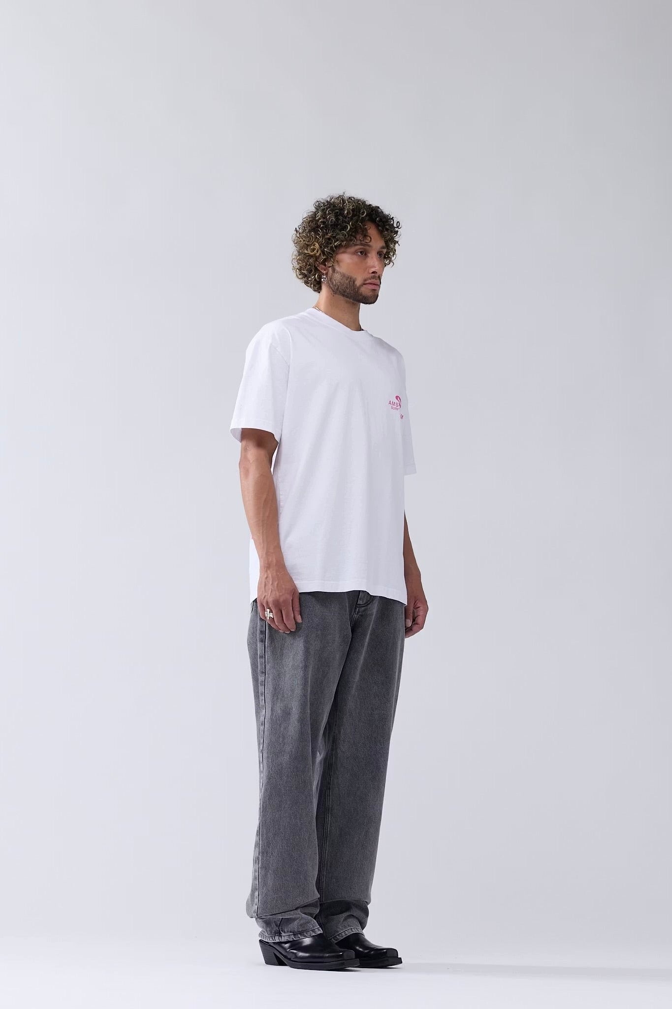 New Amsterdam Surf Association - Pear Reading Tee (Washed White)