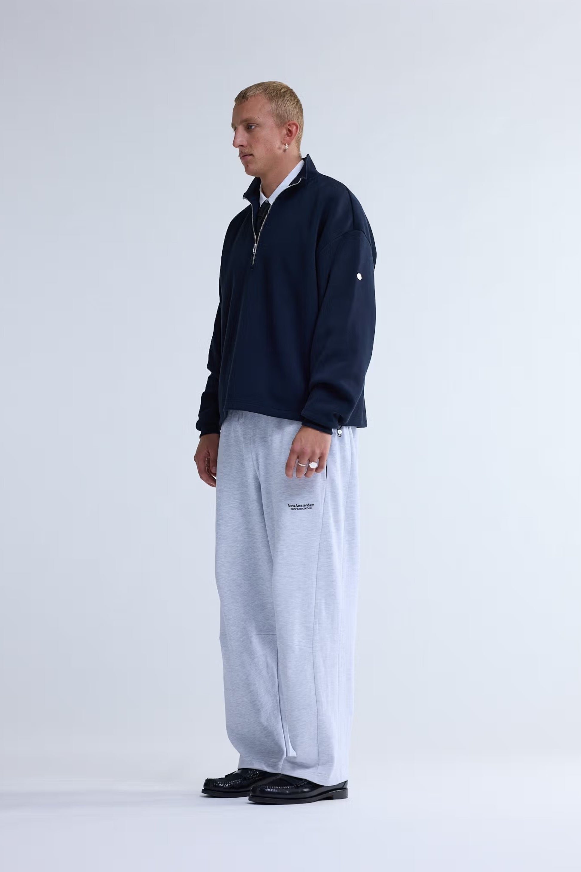 New Amsterdam Surf Association - Plate Half-Zip Sweatshirt (Night)