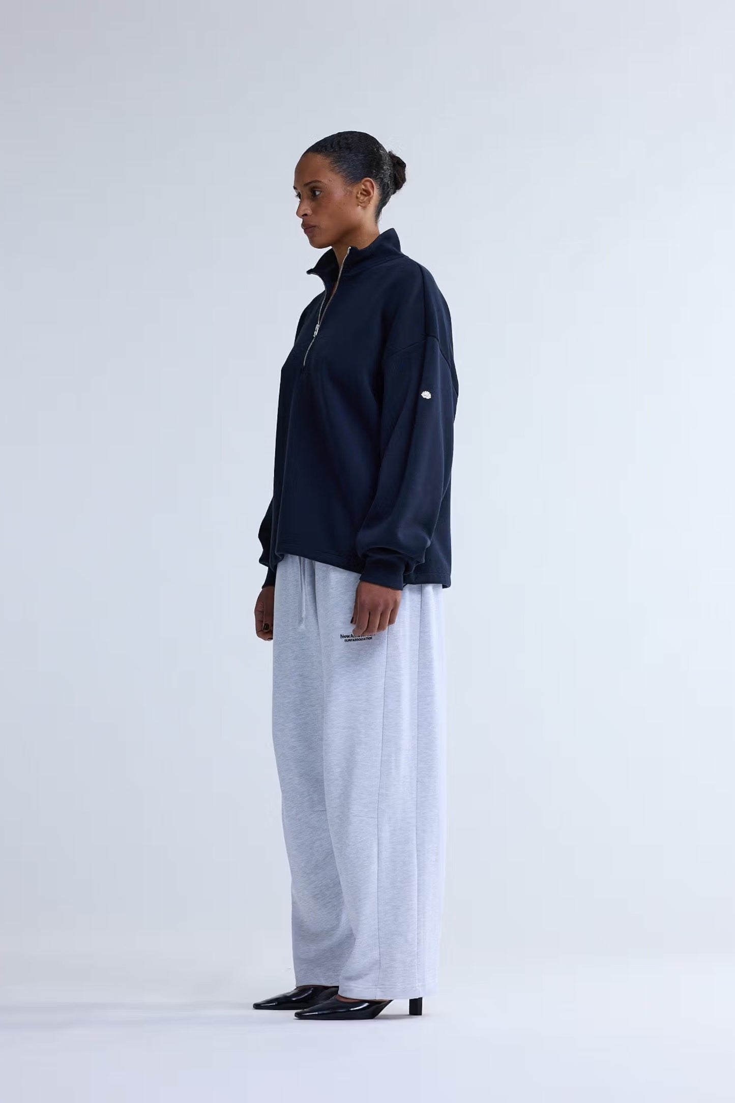 New Amsterdam Surf Association - Plate Half-Zip Sweatshirt (Night)