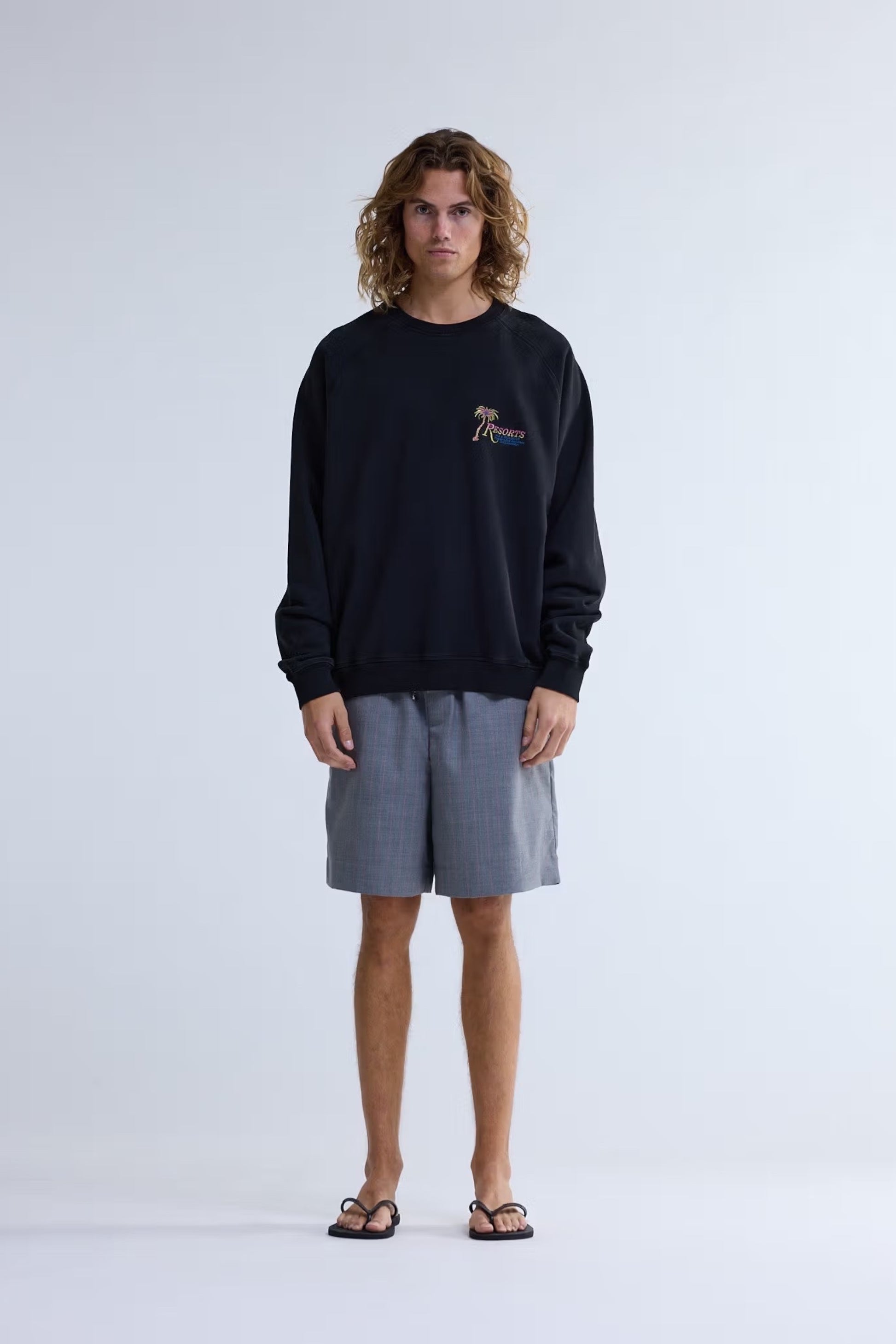 New Amsterdam Surf Association Resorts Crewneck Black | Sweat Coton | Edgar Bdx