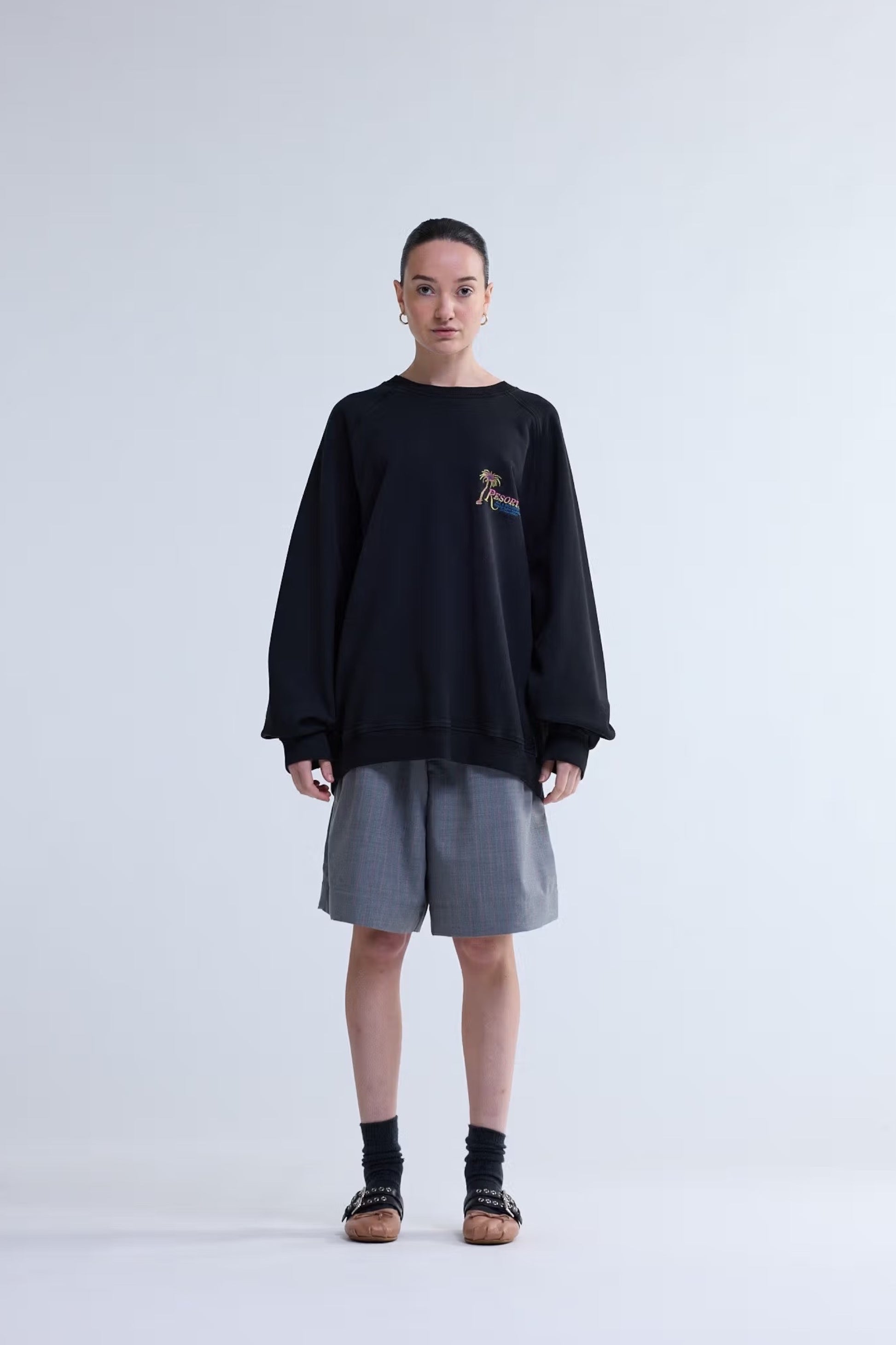 New Amsterdam Surf Association Resorts Crewneck Black | Sweat Coton | Edgar Bdx