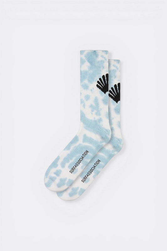 Tie-Dye Single Socks (Light Blue)