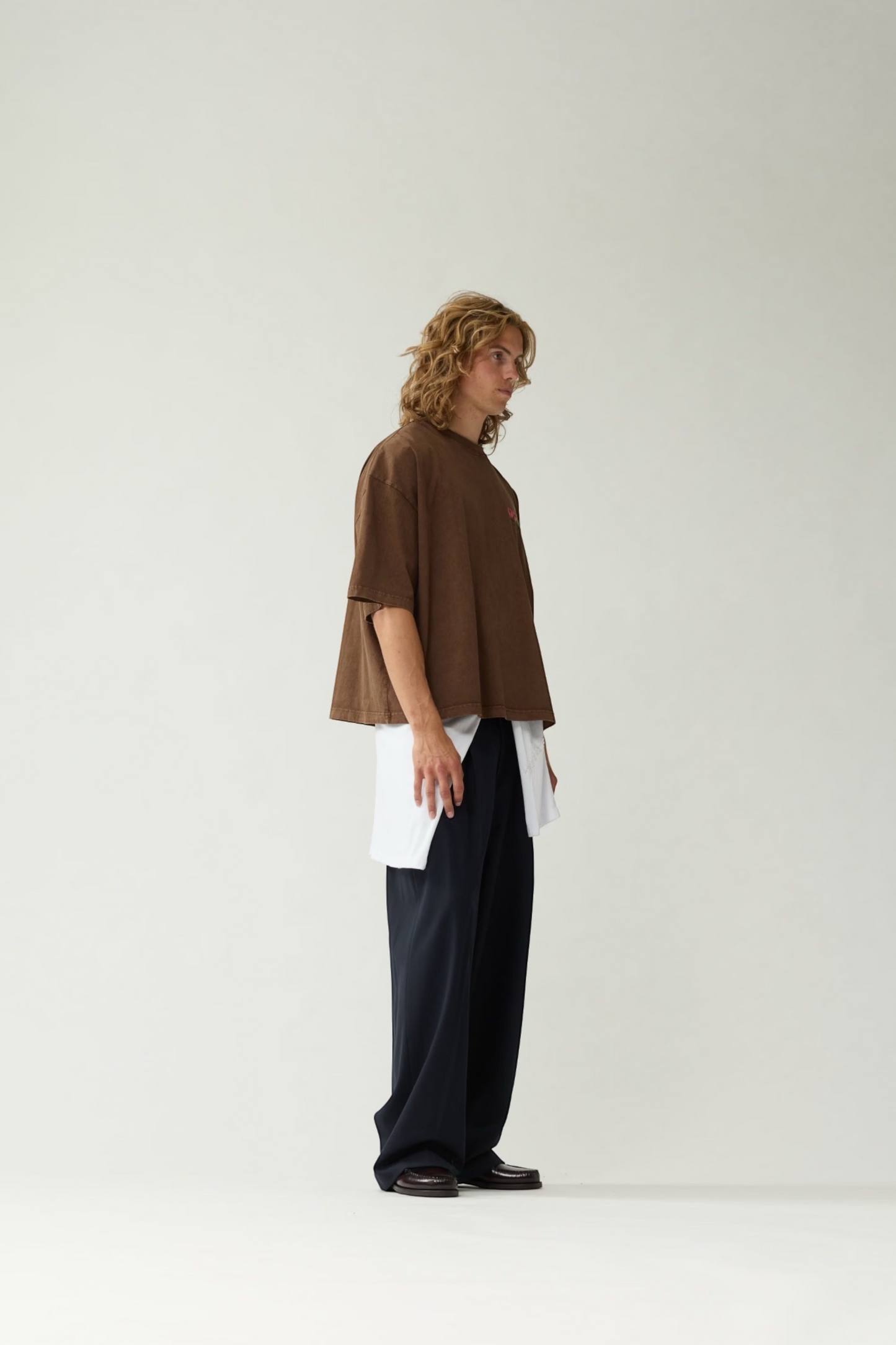 NEW AMSTERDAM SURF ASSOCIATION Traffic Tee Brown | T-Shirt Coton Premium | Edgar Bdx
