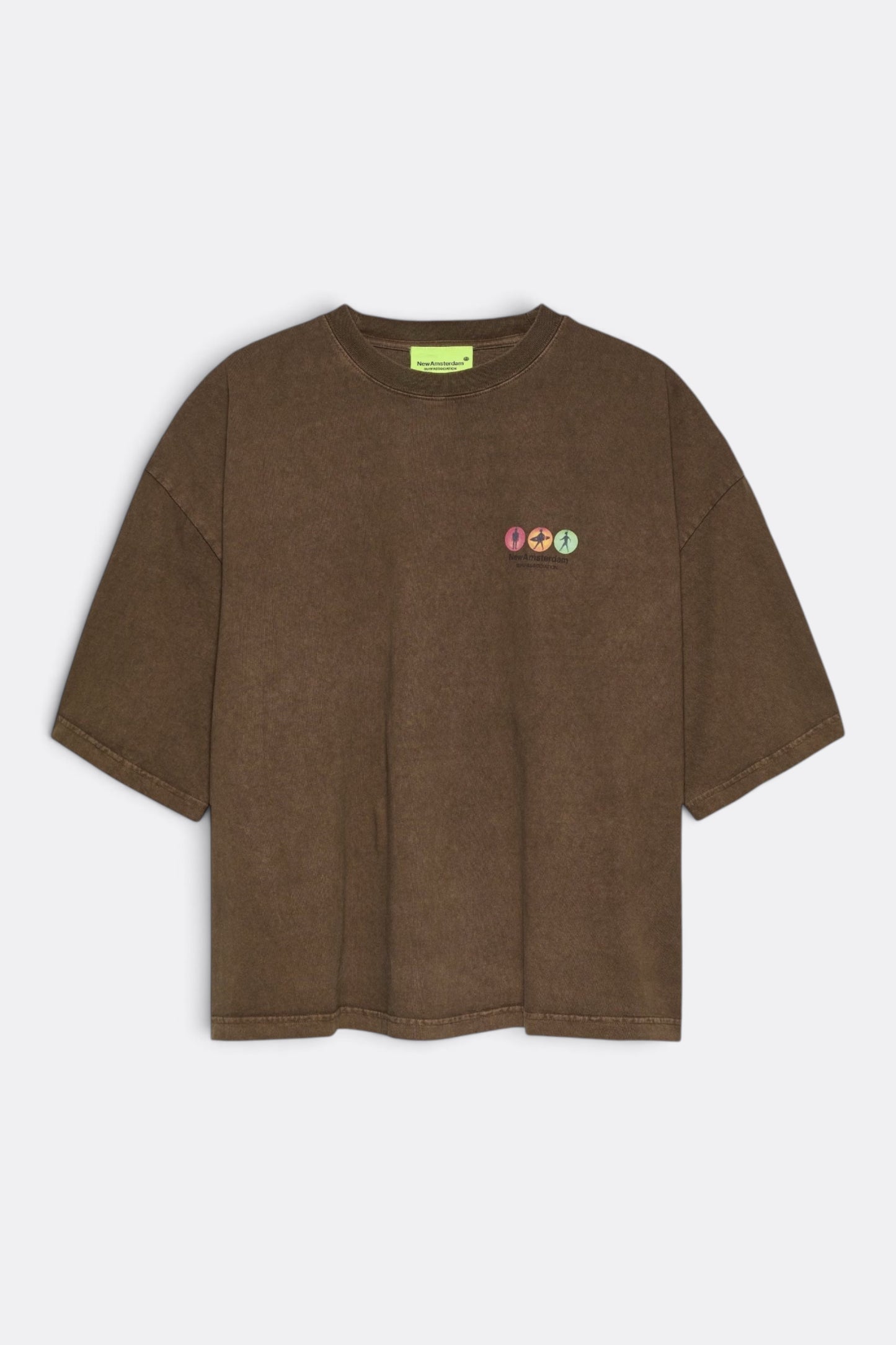 NEW AMSTERDAM SURF ASSOCIATION Traffic Tee Brown | T-Shirt Coton Premium | Edgar Bdx