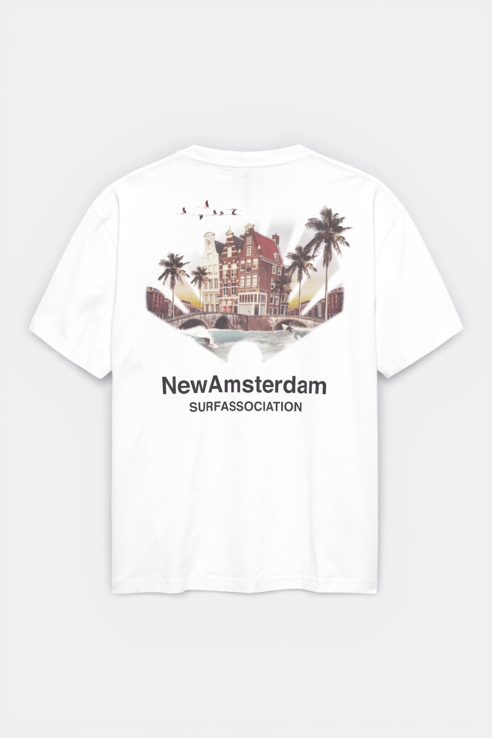 New Amsterdam Surf Association - Tropical Tee (White)