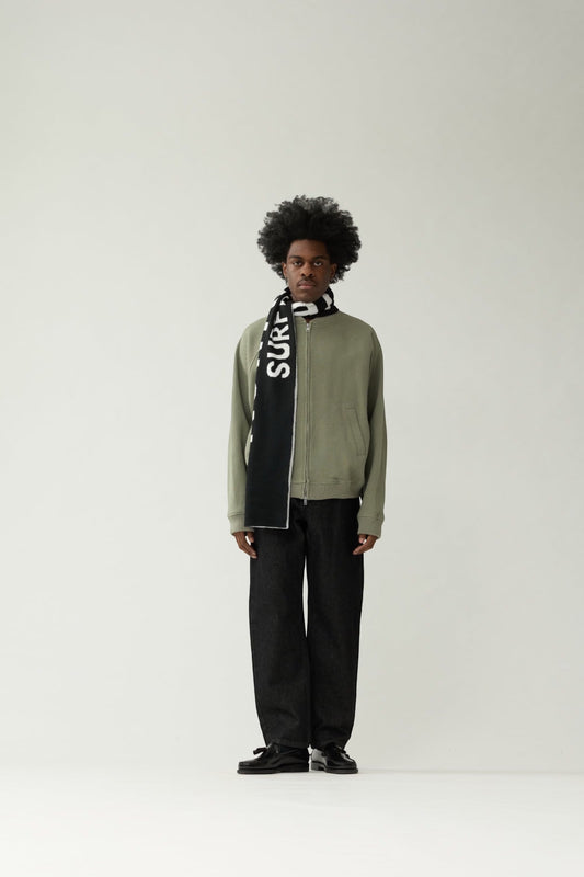 NEW AMSTERDAM SURF ASSOCIATION Waffle Zip Up Sea Grass | Veste Gaufrée | Edgar Bdx