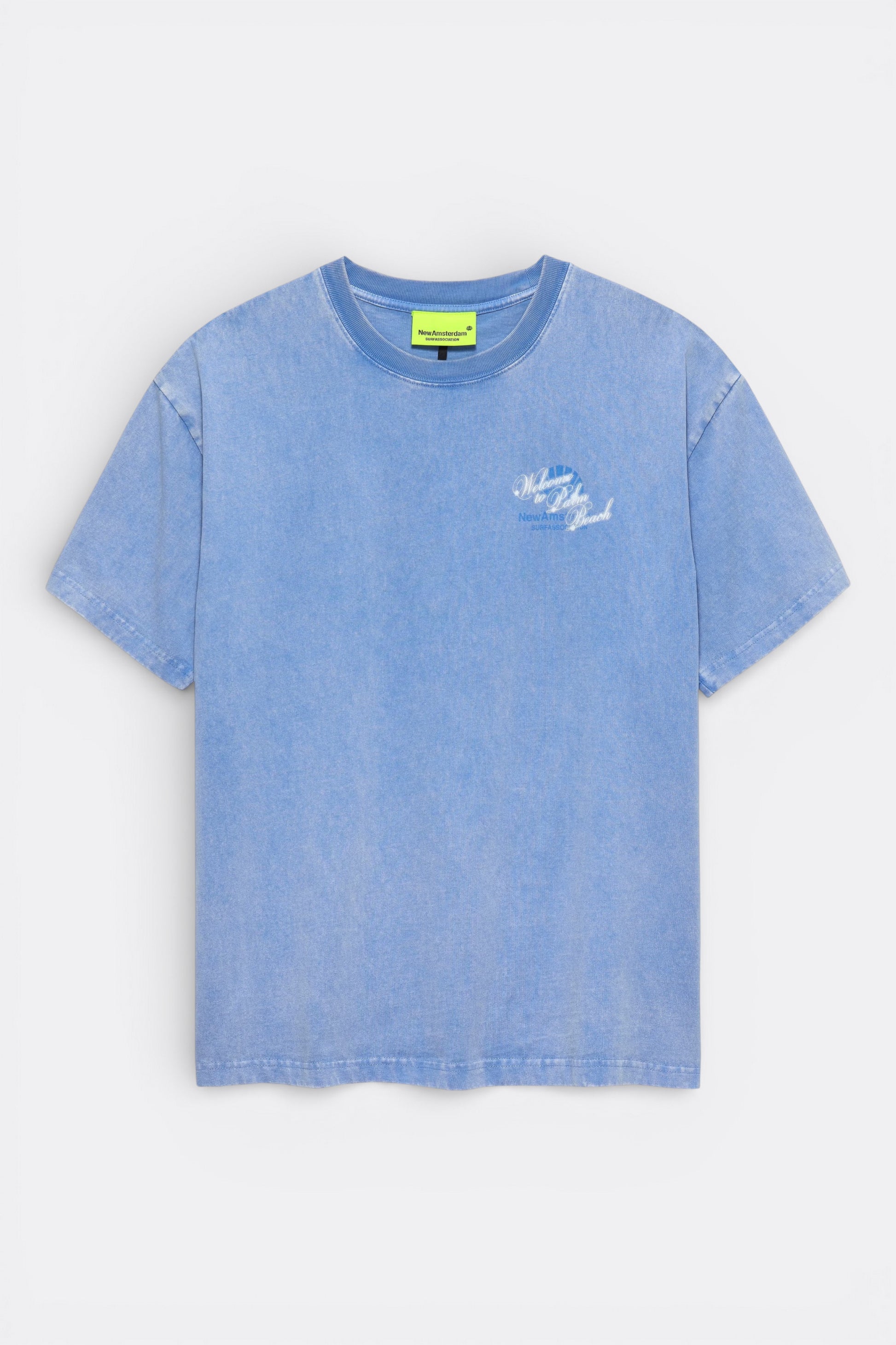 New Amsterdam Surf Association - Welcome To Palm Beach Tee (Blue)