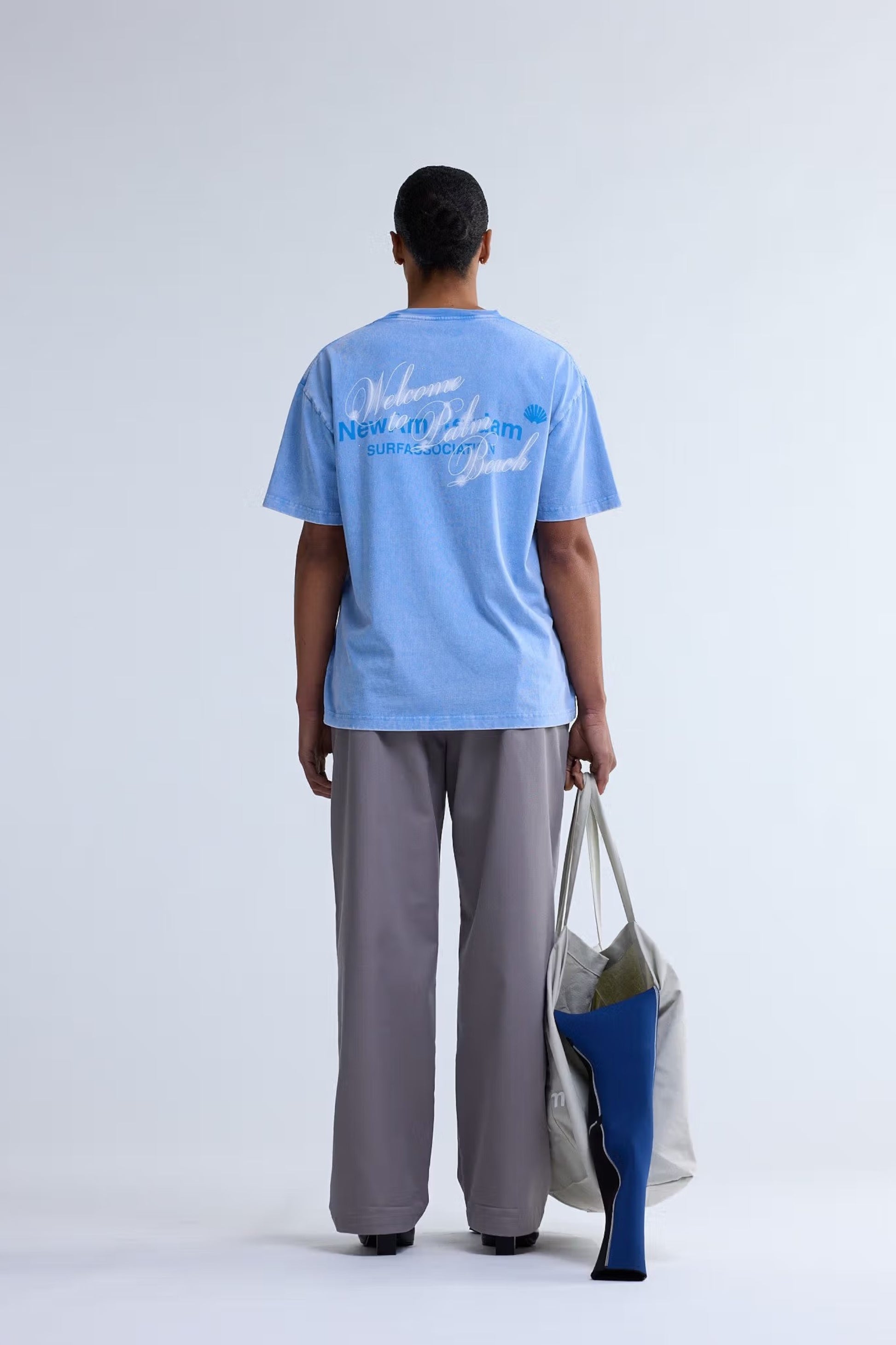 New Amsterdam Surf Association - Welcome To Palm Beach Tee (Blue)
