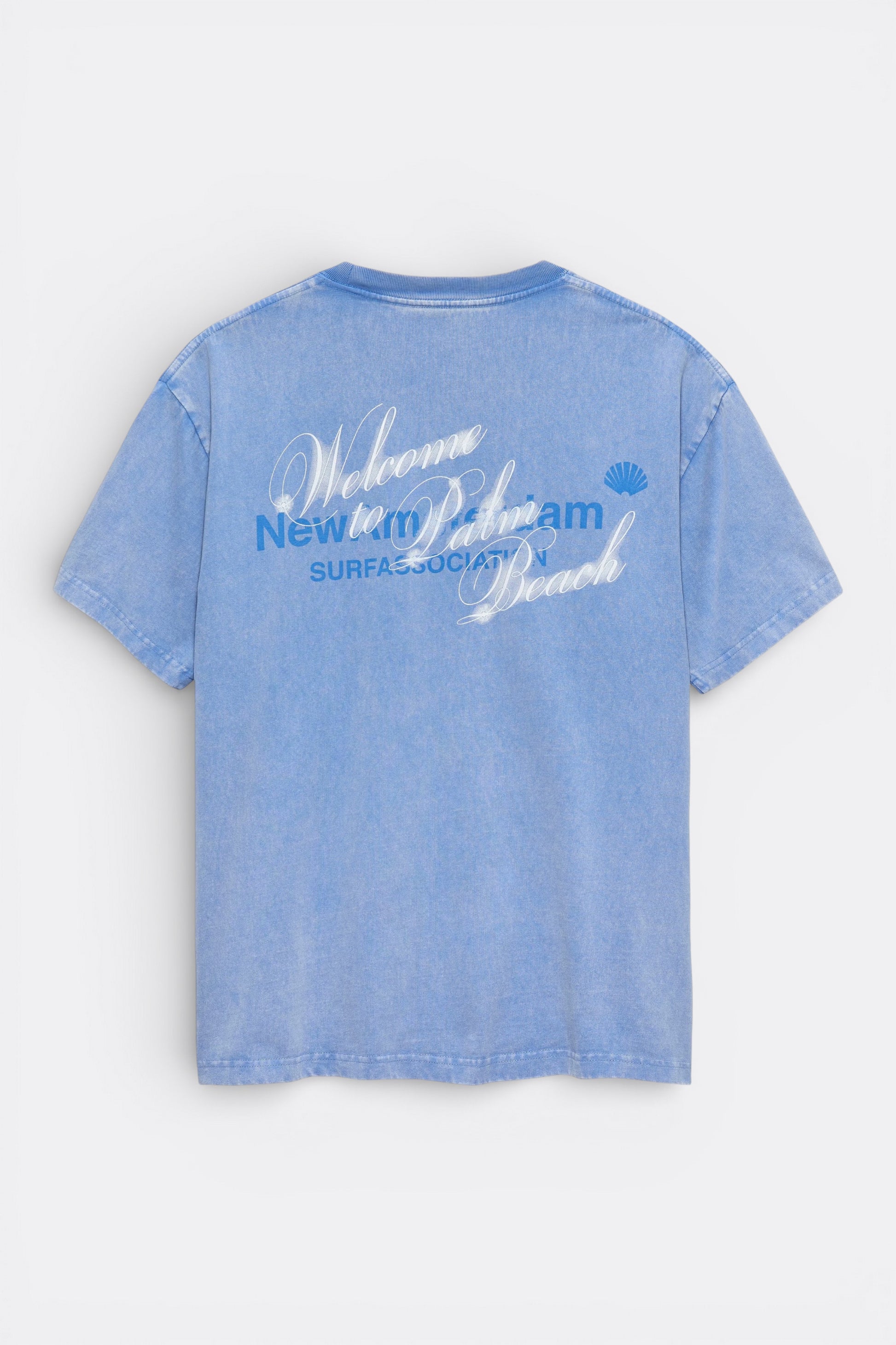 New Amsterdam Surf Association - Welcome To Palm Beach Tee (Blue)