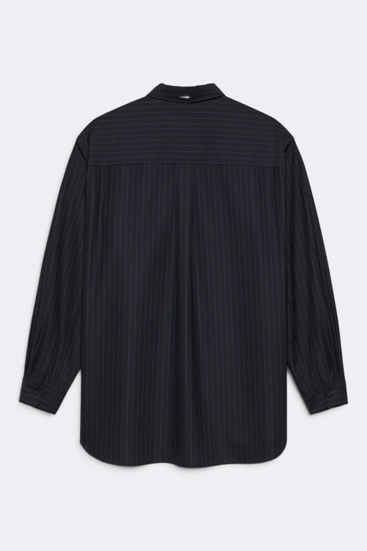 NEW AMSTERDAM SURF ASSOCIATION Wool Button-Up Shirt Navy | Edgar Bdx